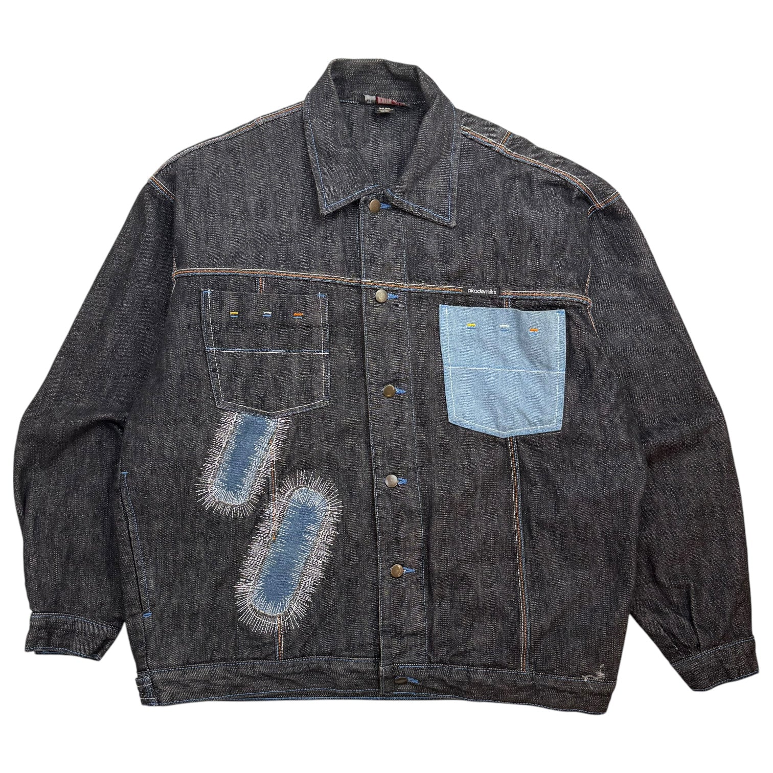 Vintage Y2K Akademiks Clothing Denim Jacket Black