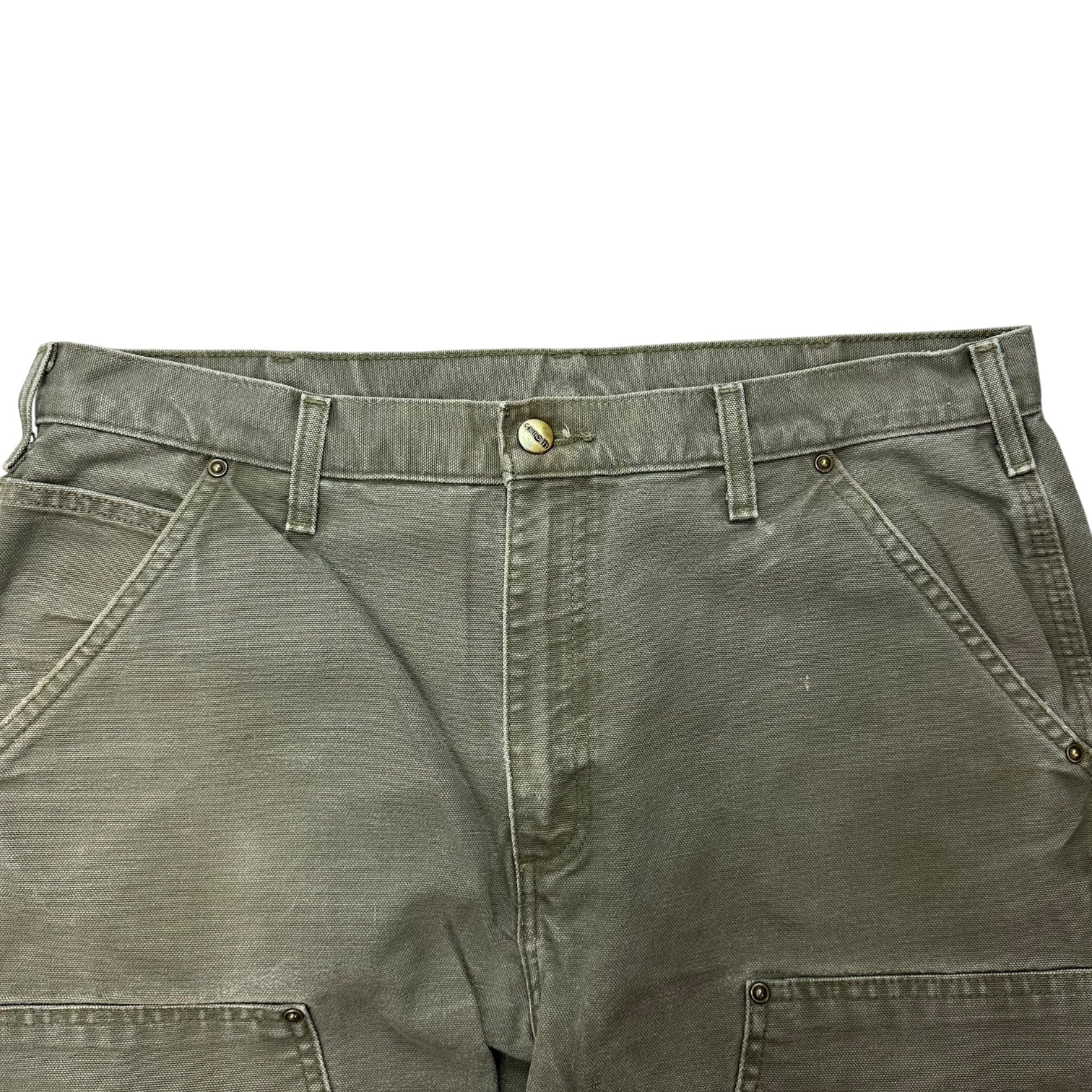 Vintage Carhartt Double Knee Pants Faded Green