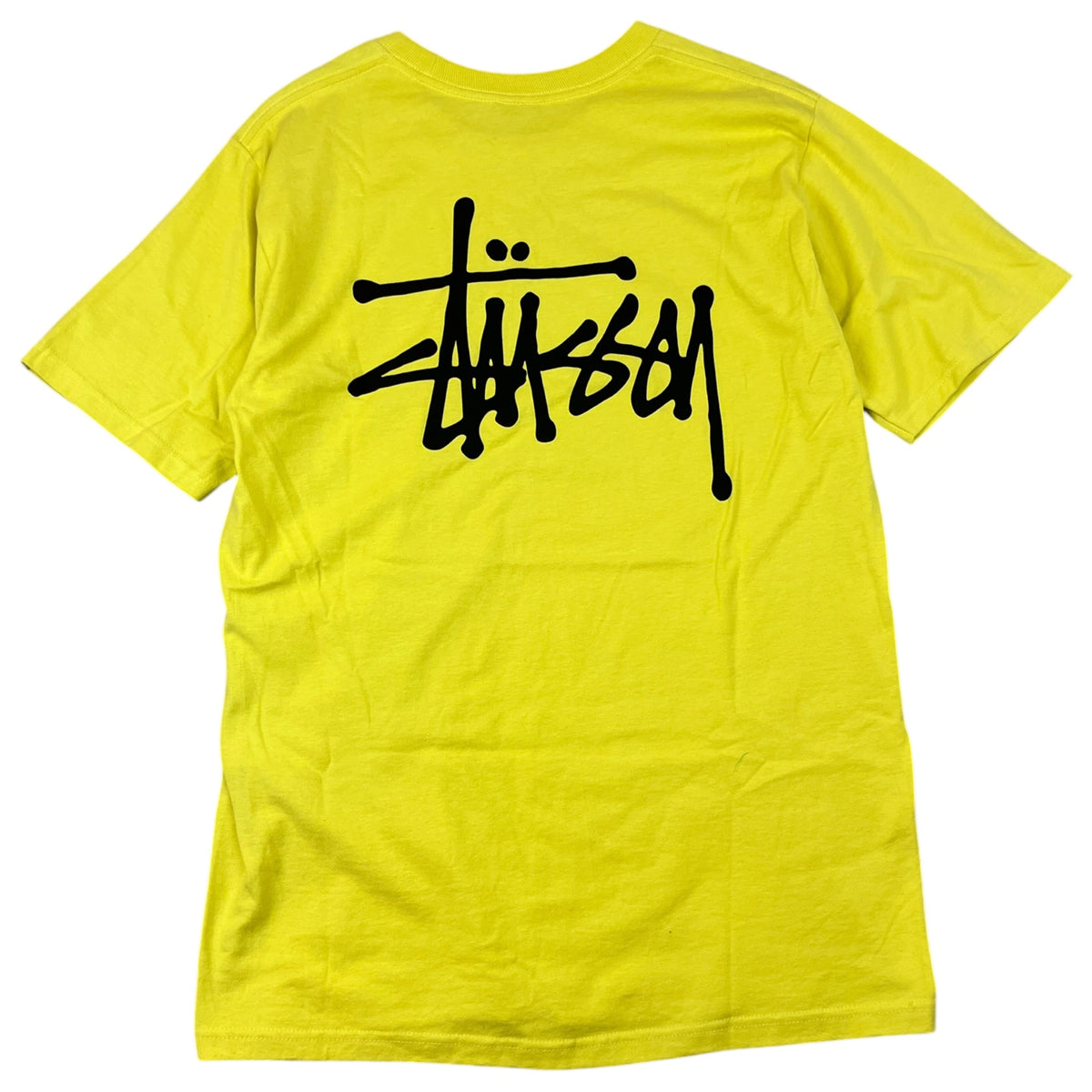 Stussy Basic T-Shirt Lemon Black
