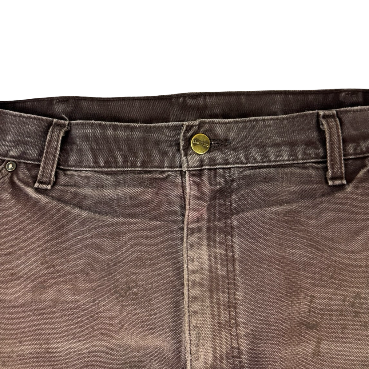 Vintage Carhartt Double Knee Bottoms Hot Cocoa Faded