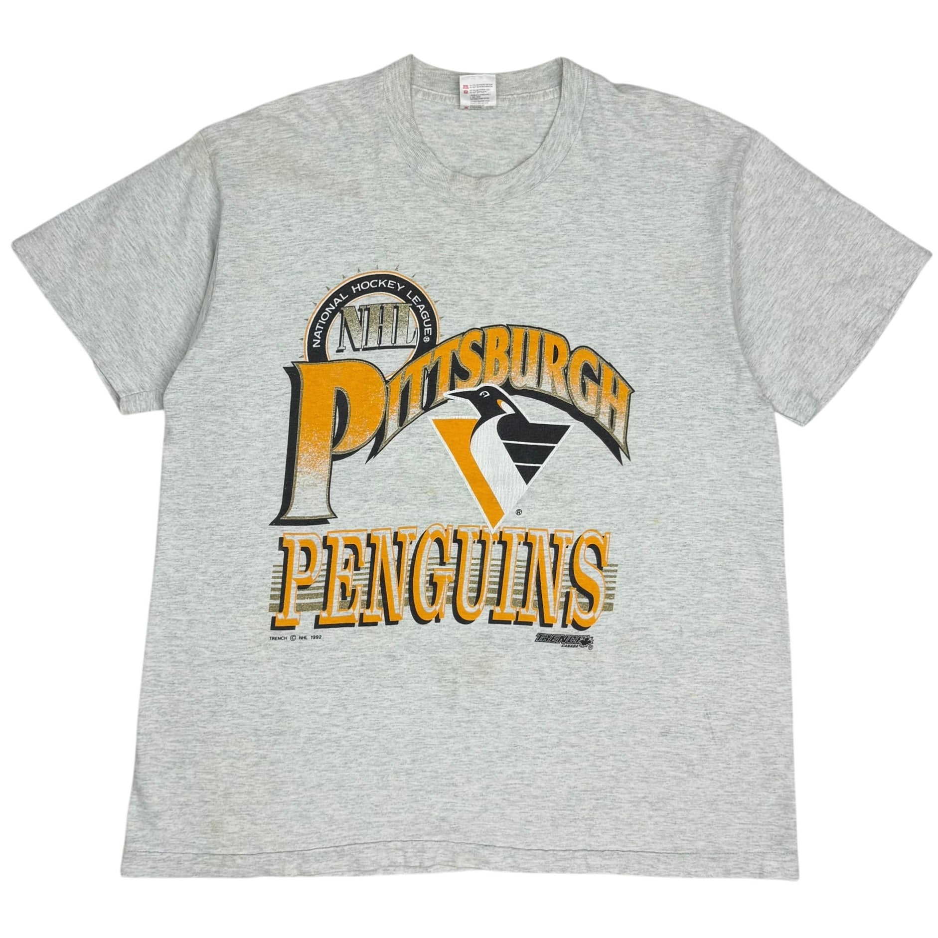 1992 Pittsburgh Penguins NHL Tee Grey