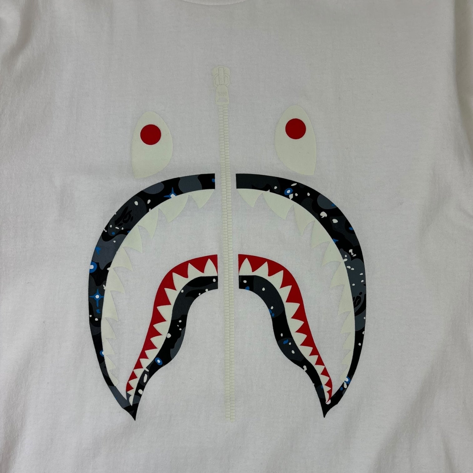 BAPE Space Camo Shark T-Shirt White