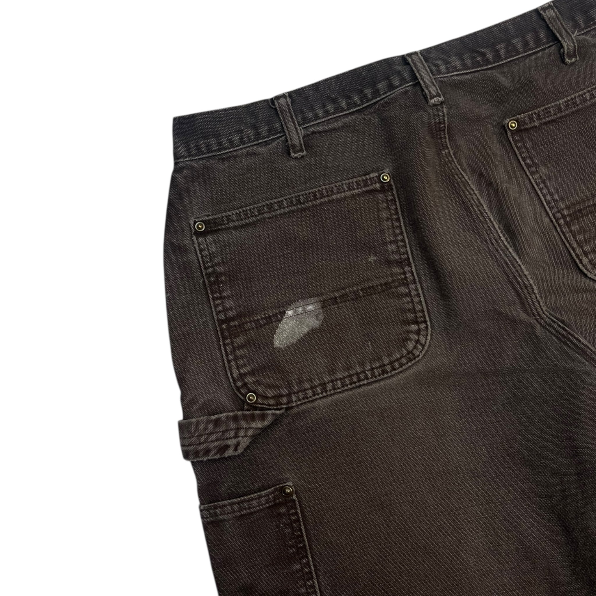 Vintage Carhartt Double Knee Carpenter Pants Faded Brown