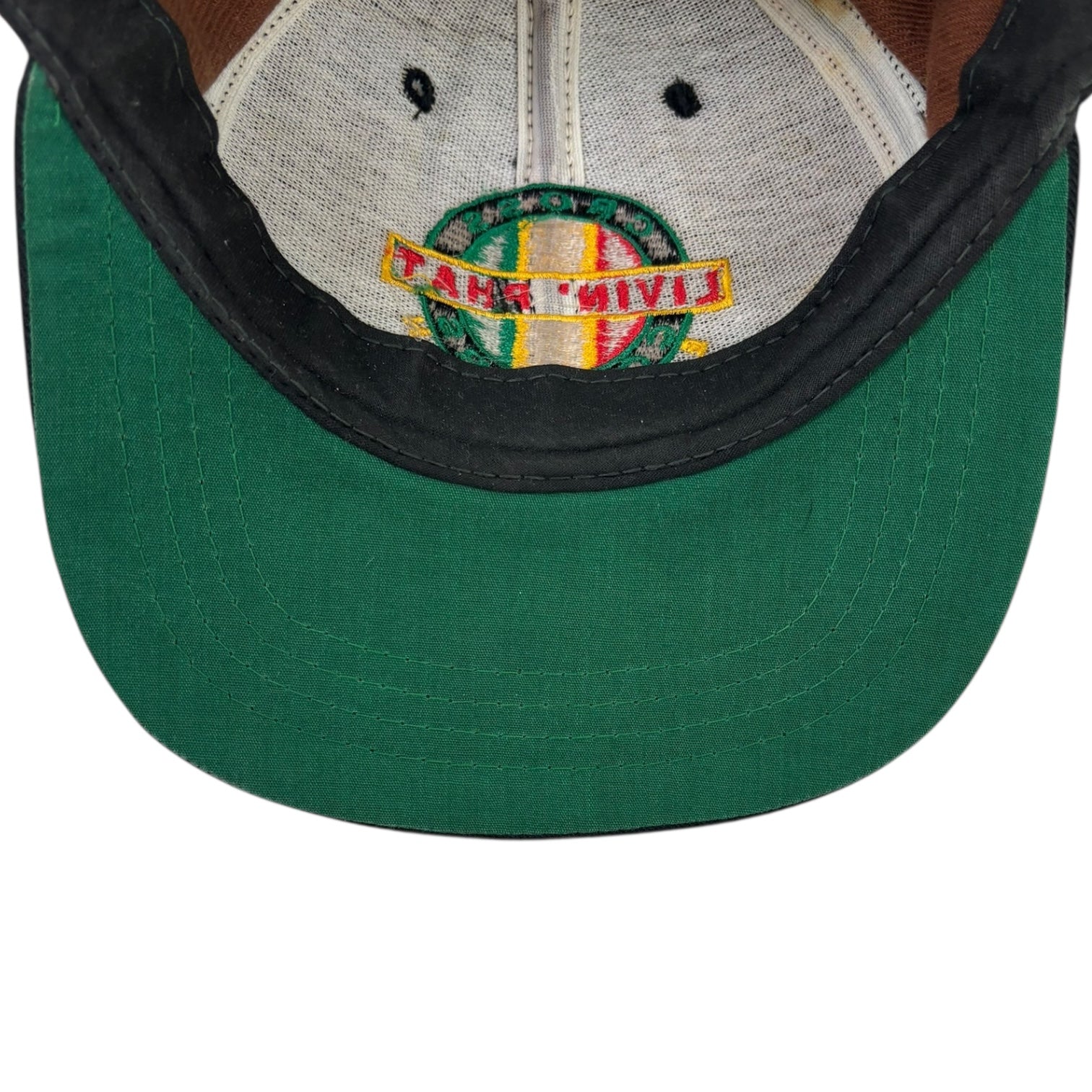 Vintage Cross Colors “Livin’ Phat” Plaid SnapBack Hat
