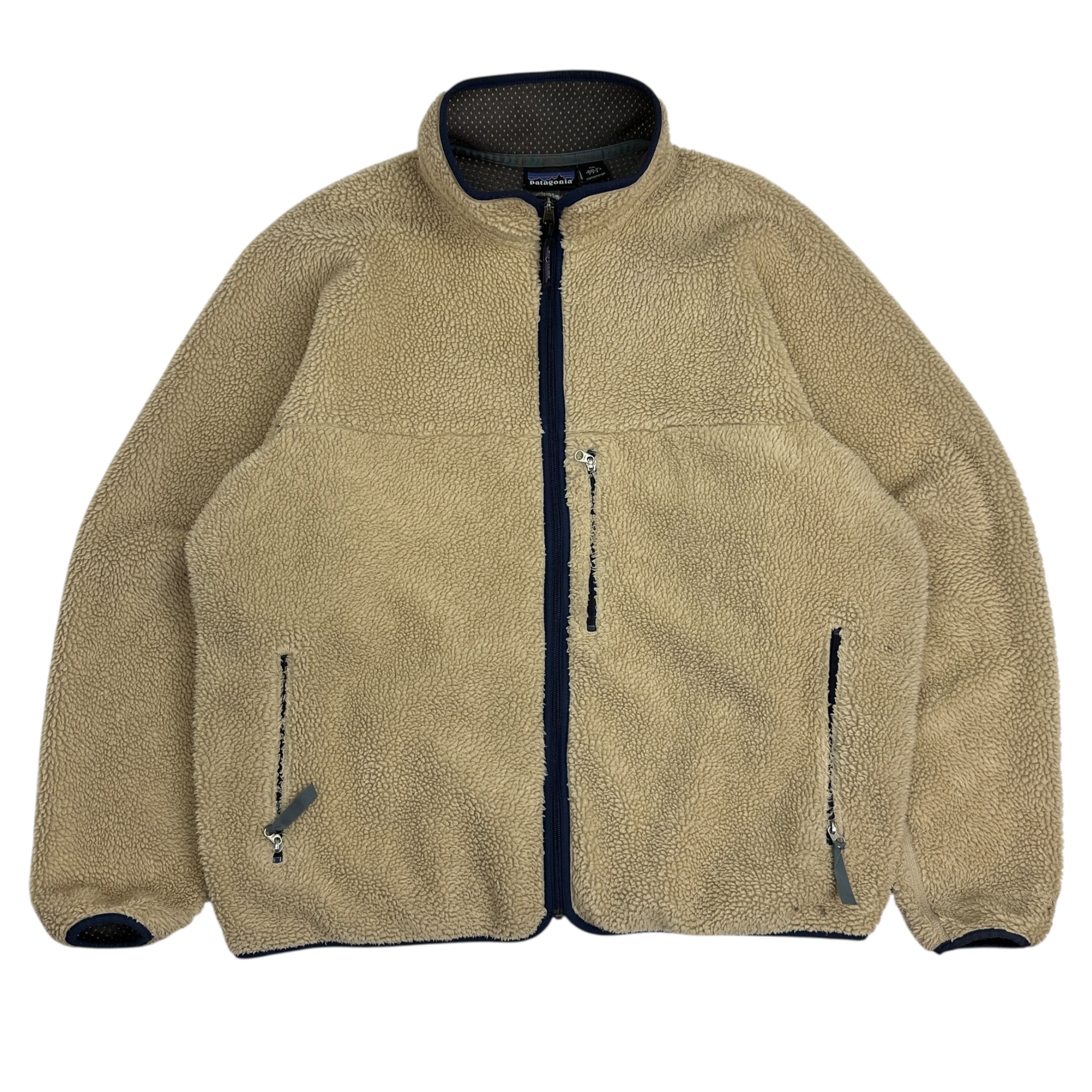 Vintage Patagonia Deep Pile Fleece Jacket Oatmeal