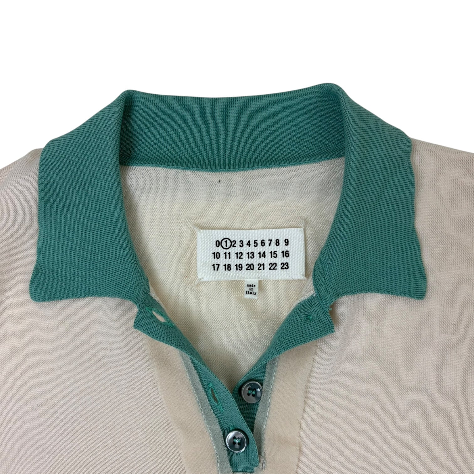 Maison Margiela Knit Polo White
