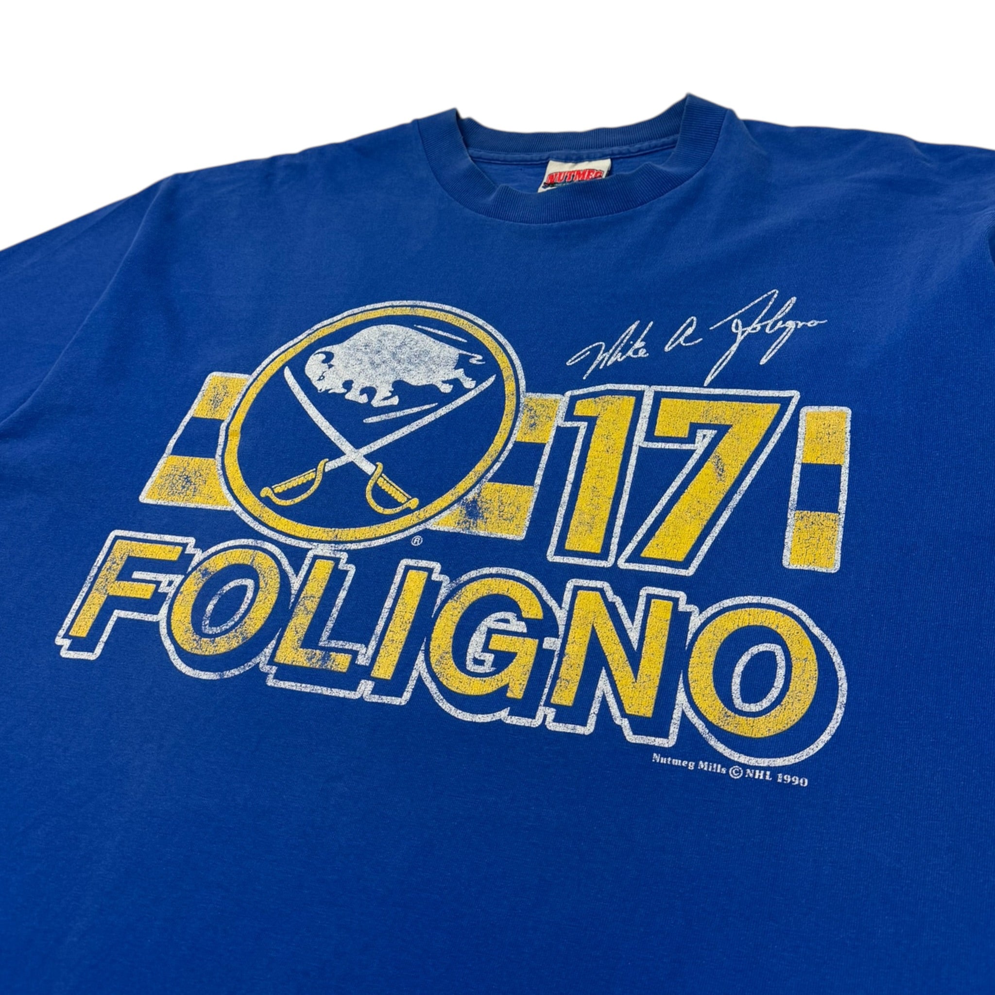 1990 Buffalo Sabres Foligno T-Shirt