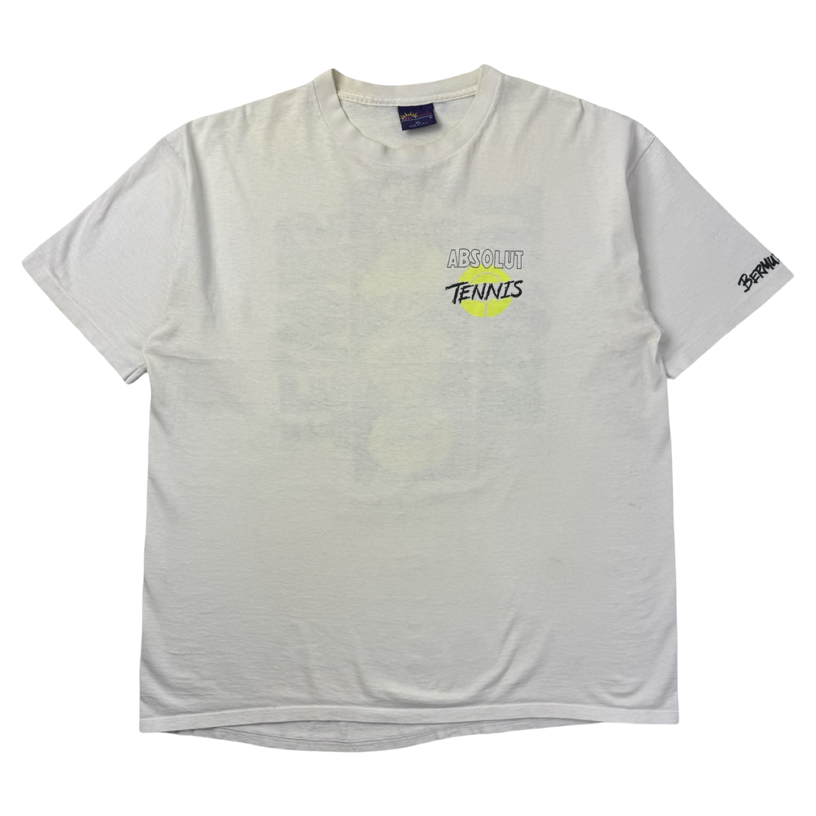 1992 Absolut Tennis 80 Proof Parody T-Shirt