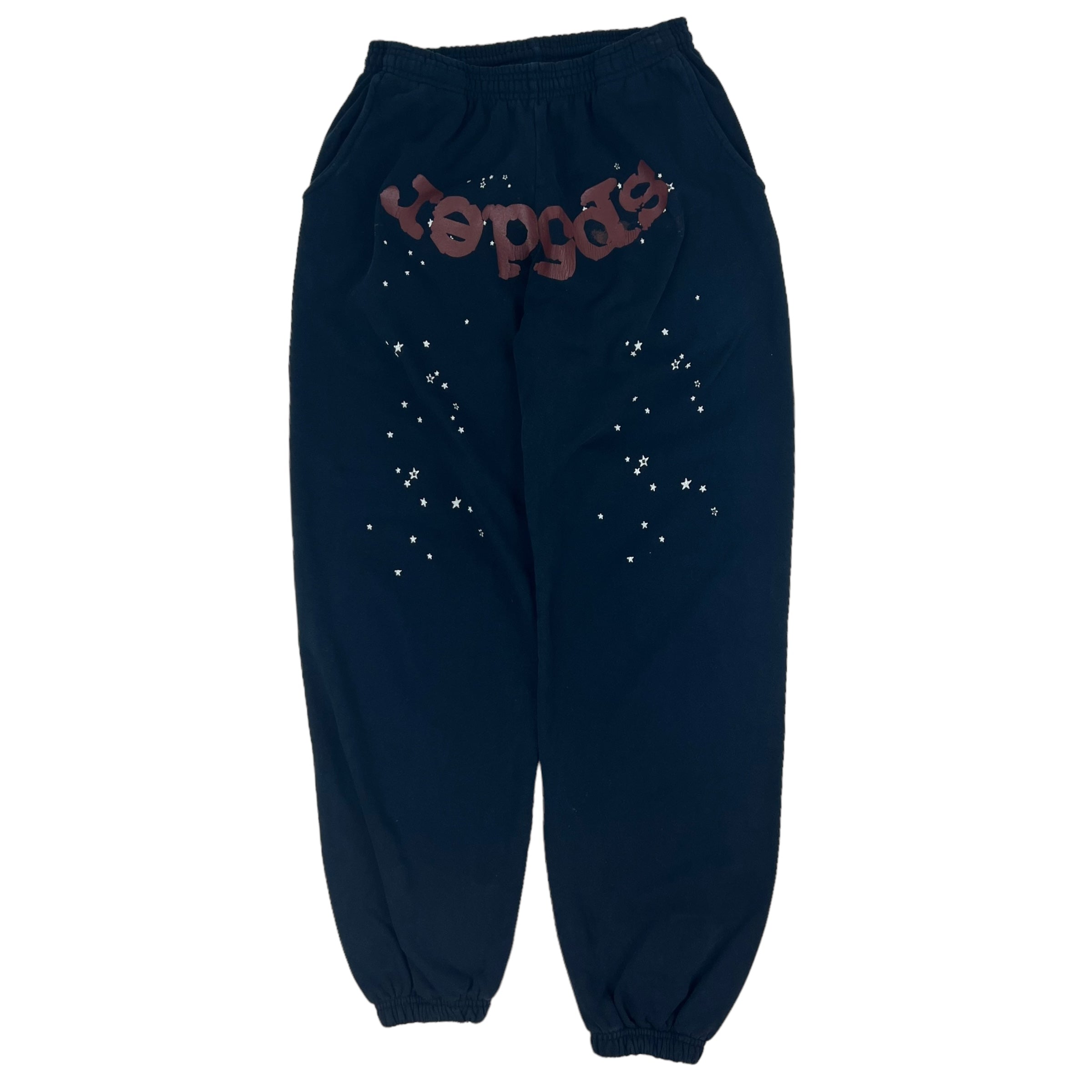 Sp5der Logo Sweatpants Navy