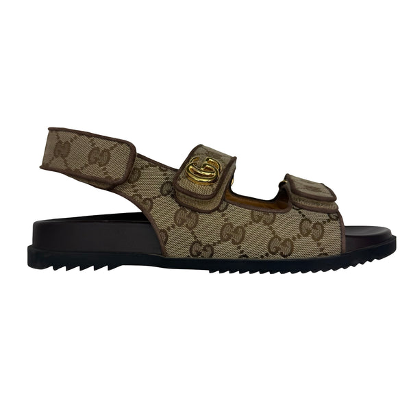 (W) Gucci Double G Sandal Beige (Used)