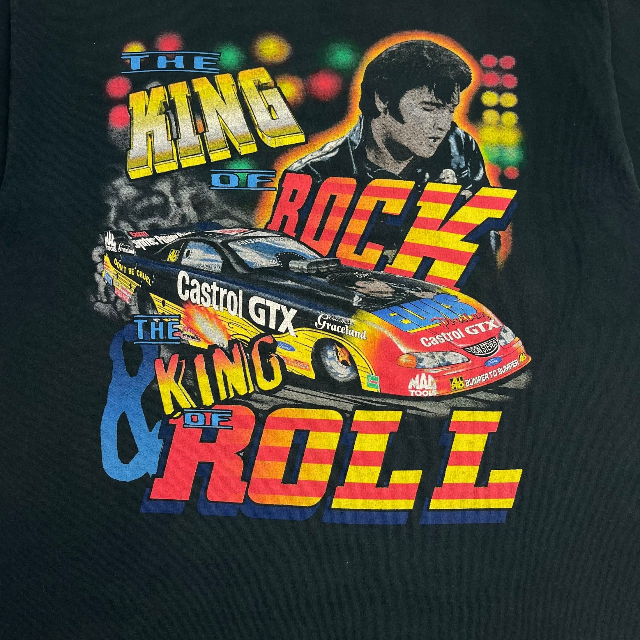 1998 Elvis Presley King of Rock and Roll Racing T-Shirt