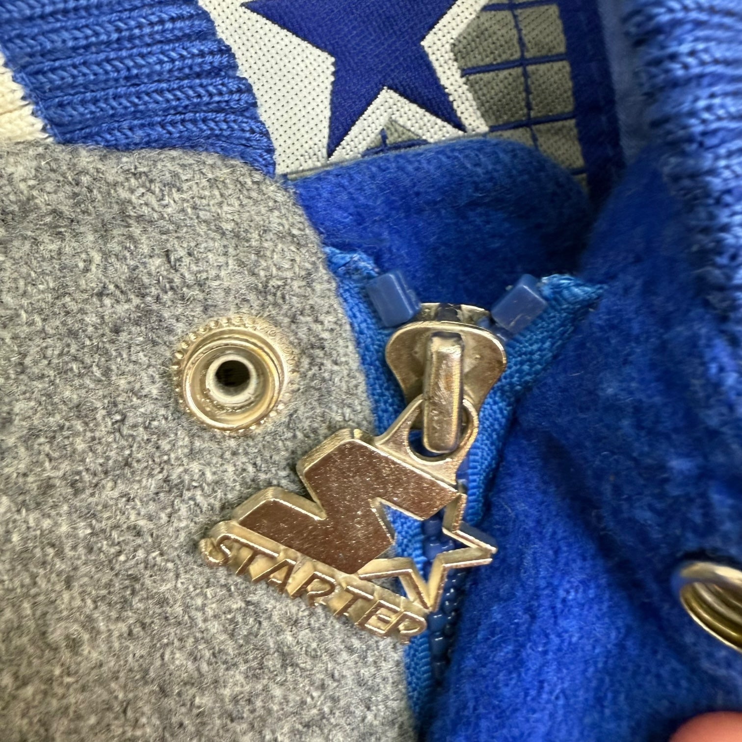 Vintage Starter Los Angeles Dodgers Wool Varsity Jacket Blue