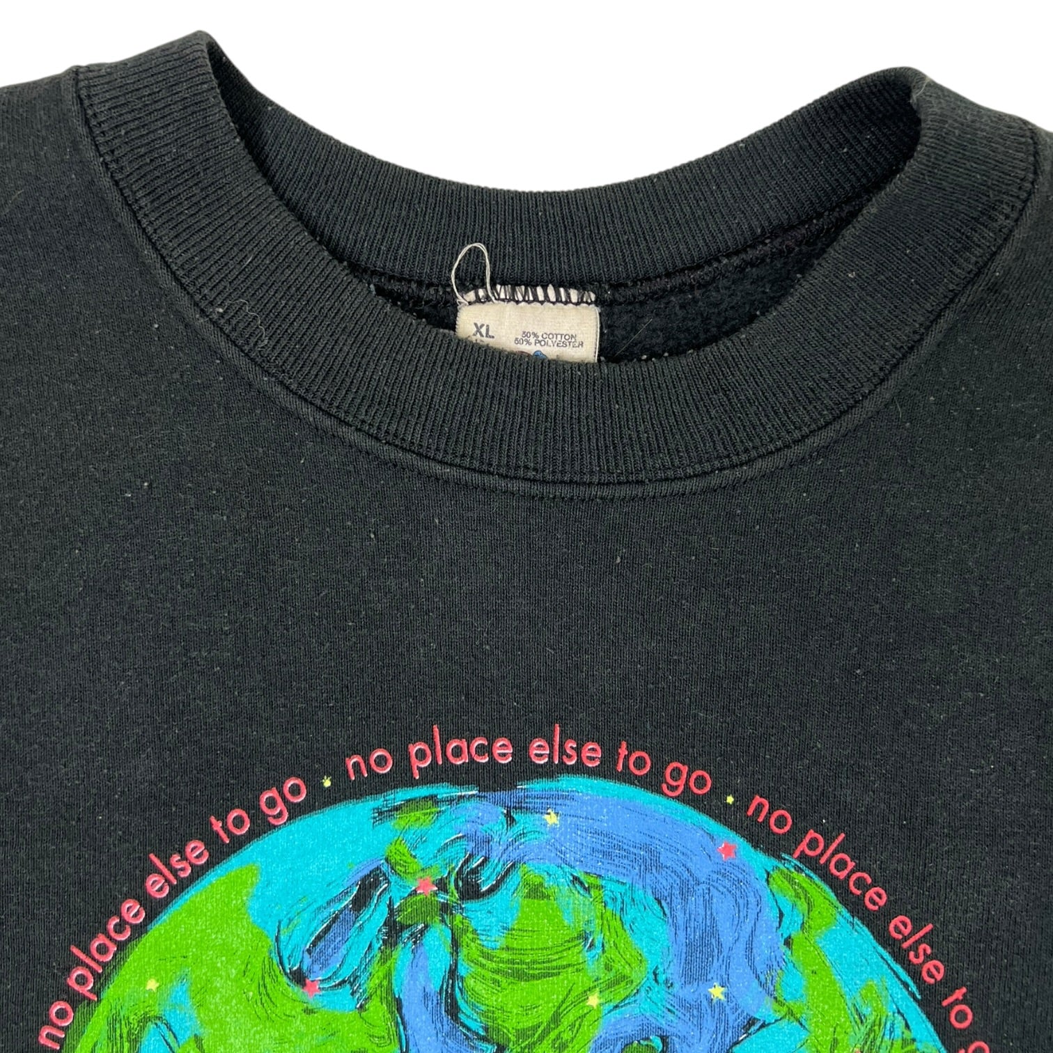 Vintage Sierra Club “ No Place Else To Go” Crewneck Black