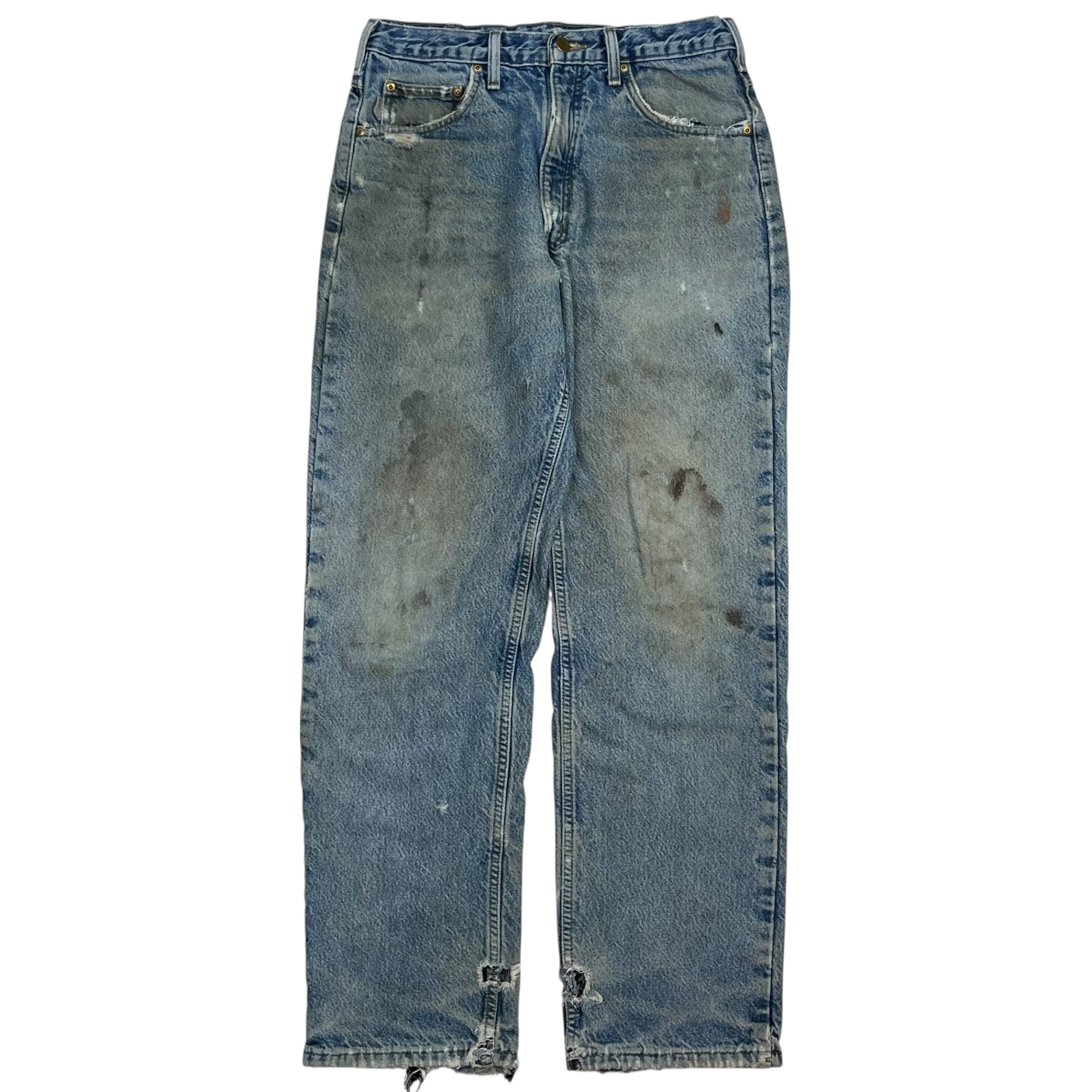 Vintage Carhartt Lined Work Pants Faded Blue