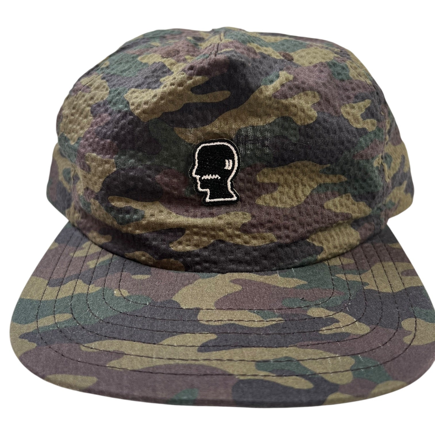 Brain Dead Seersucker Hat Green Camo