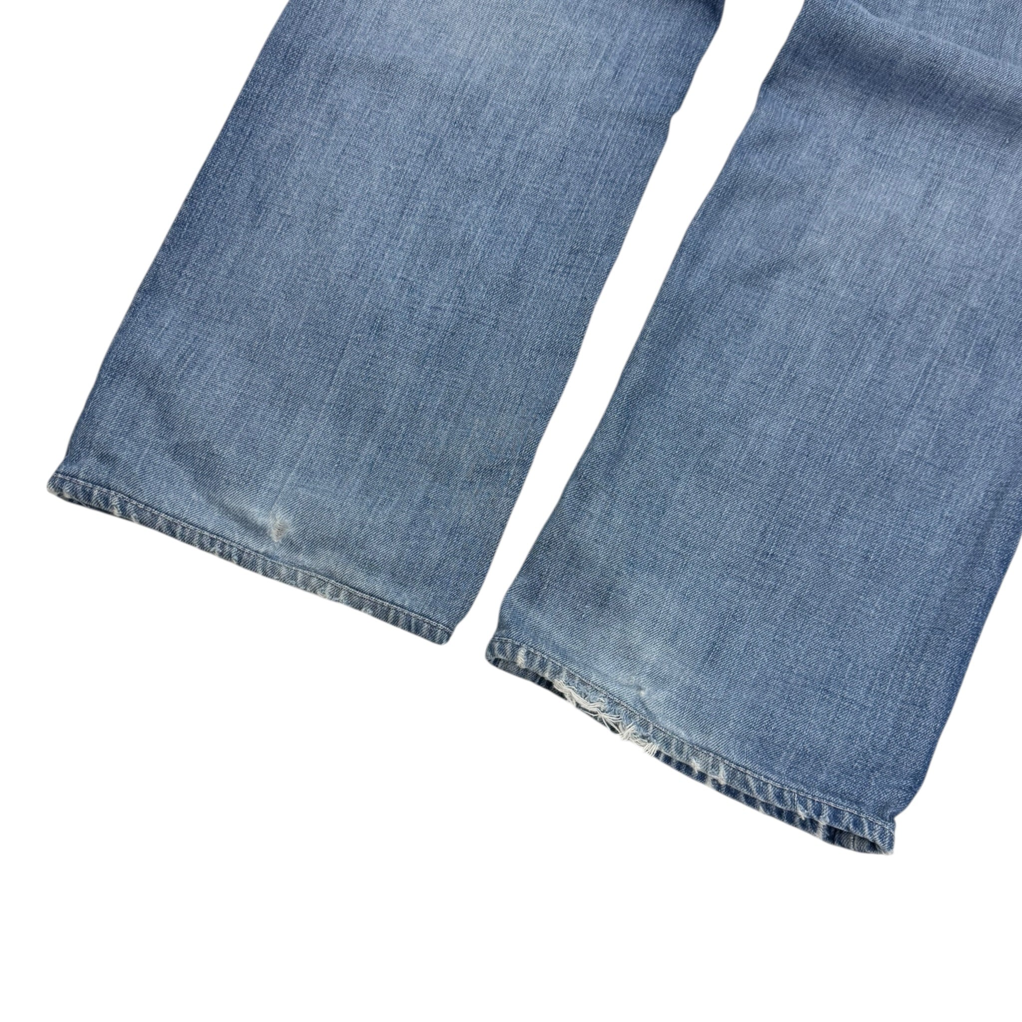 Vintage True Religion Light Wash Distressed Denim Pant
