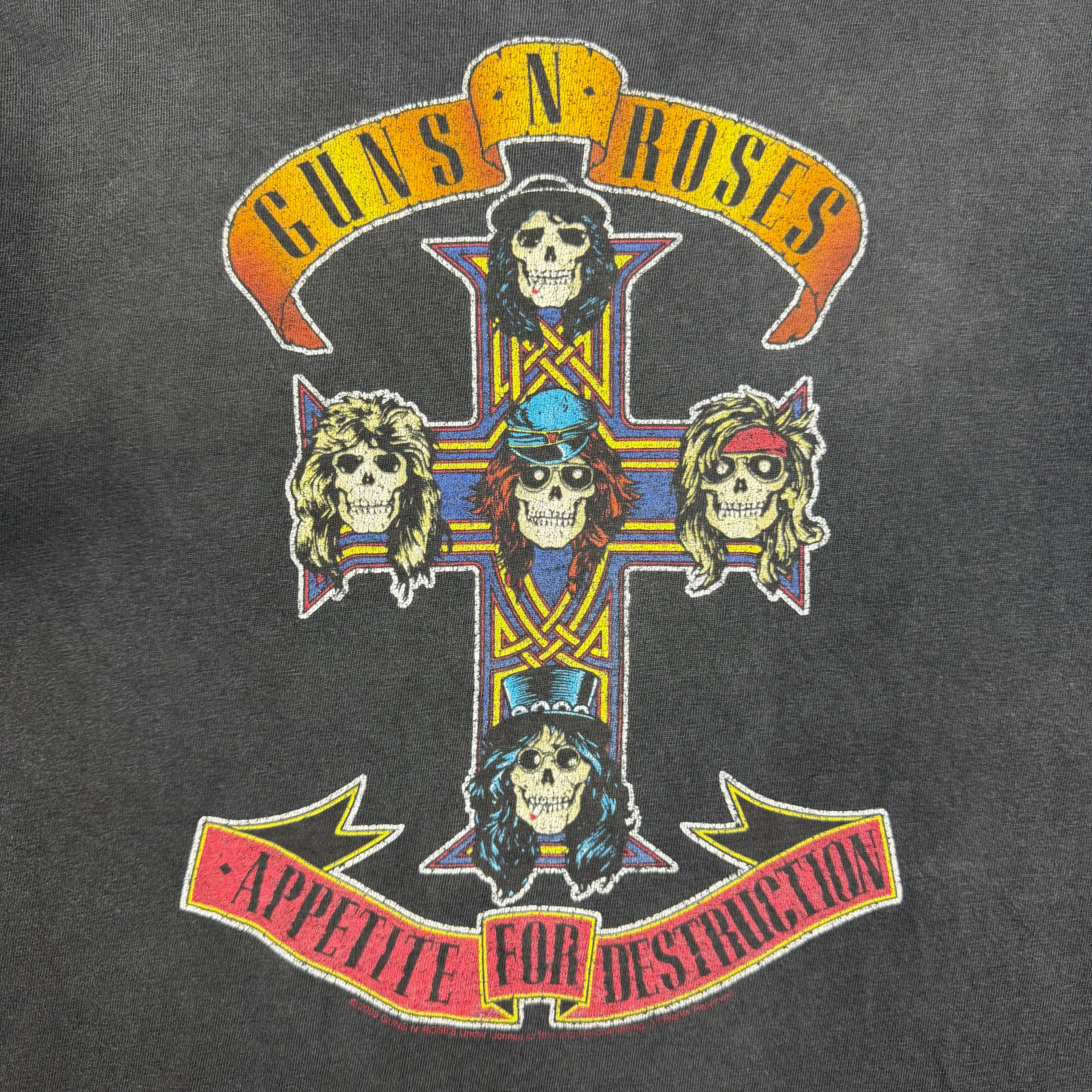 2005 Guns N’ Roses “Appetite For Destruction” Tee Faded Black