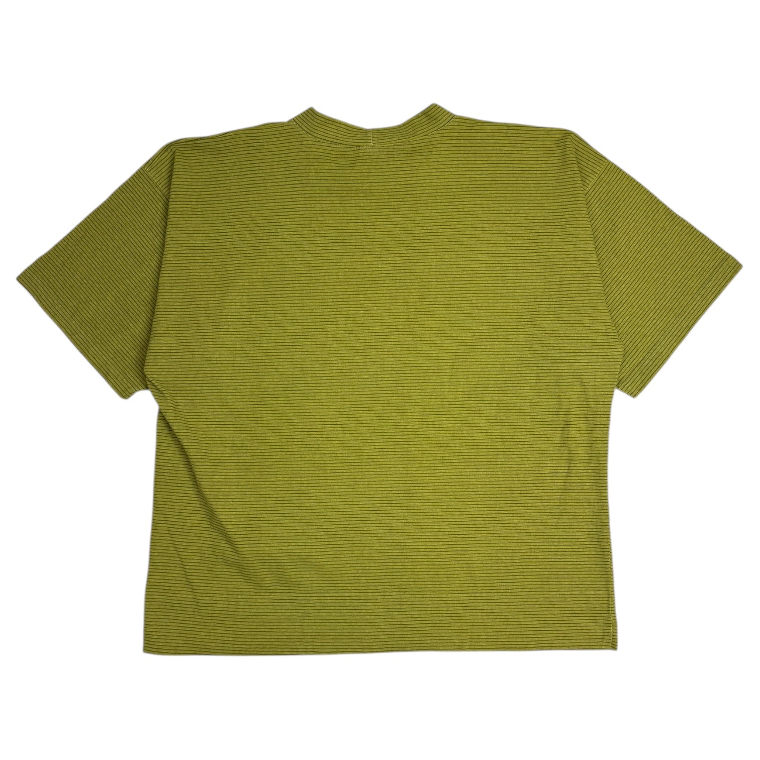 Vintage Quiksilver Striped T-Shirt Green