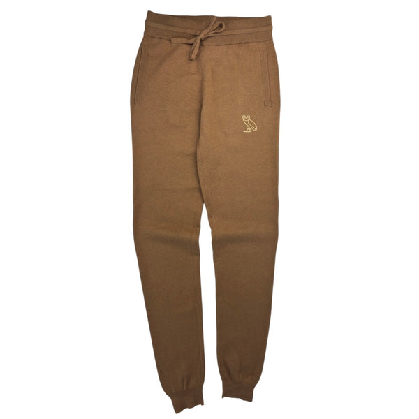(W) OVO Embroidered Logo Knit Joggers