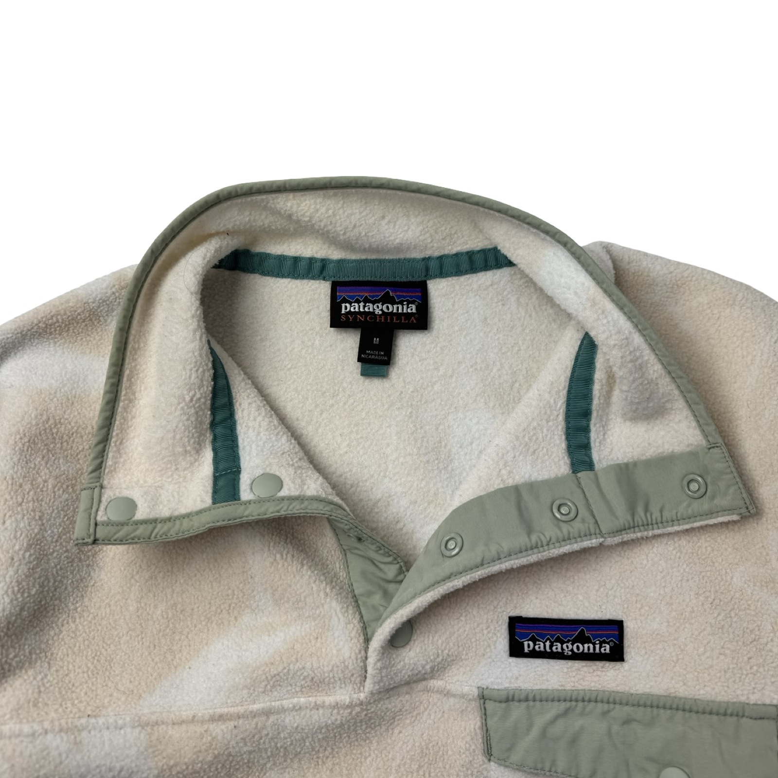 (W) Patagonia Synchilla Snap-T Fleece Floral Cream
