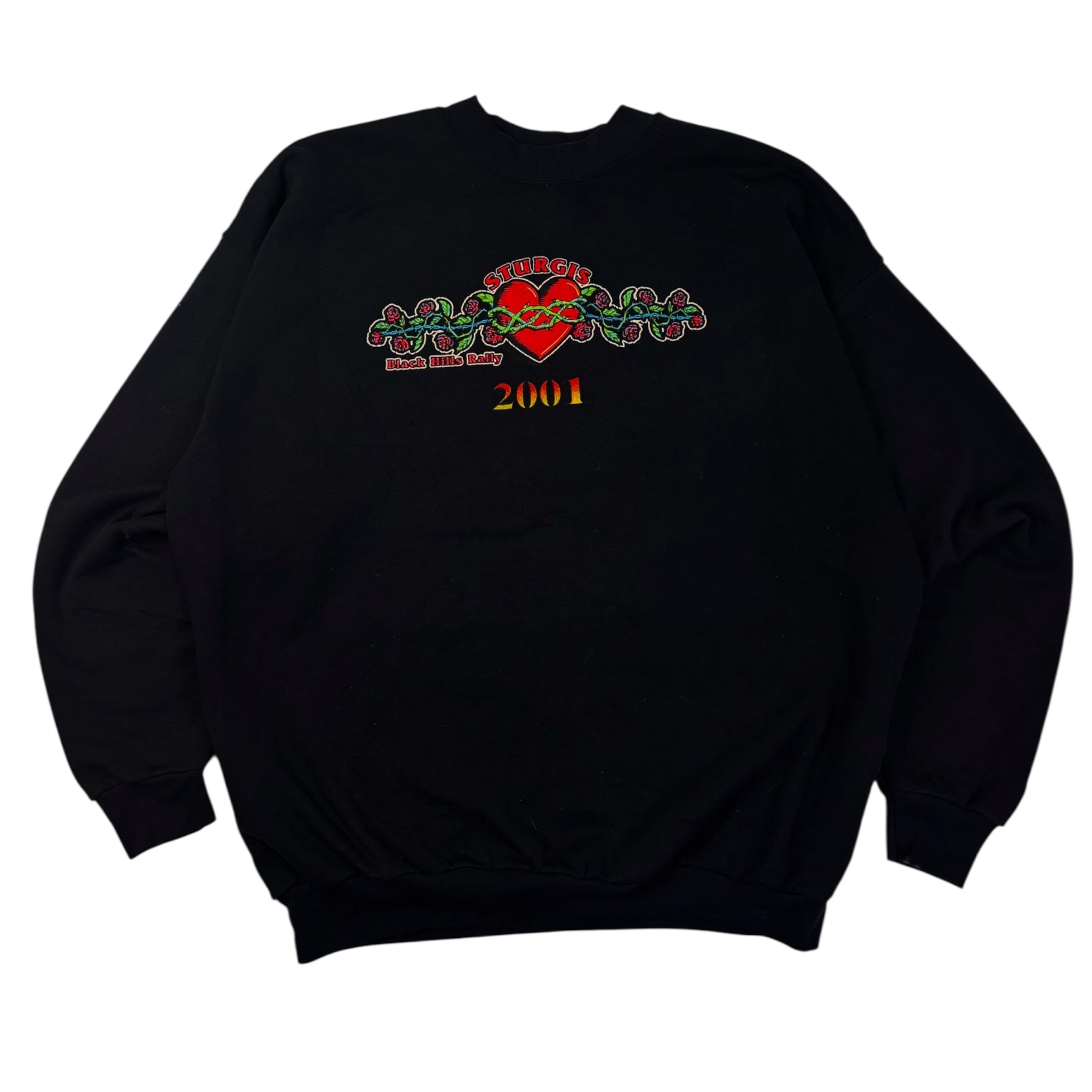 2001 Sturgis Black Hills Rally Crewneck Black