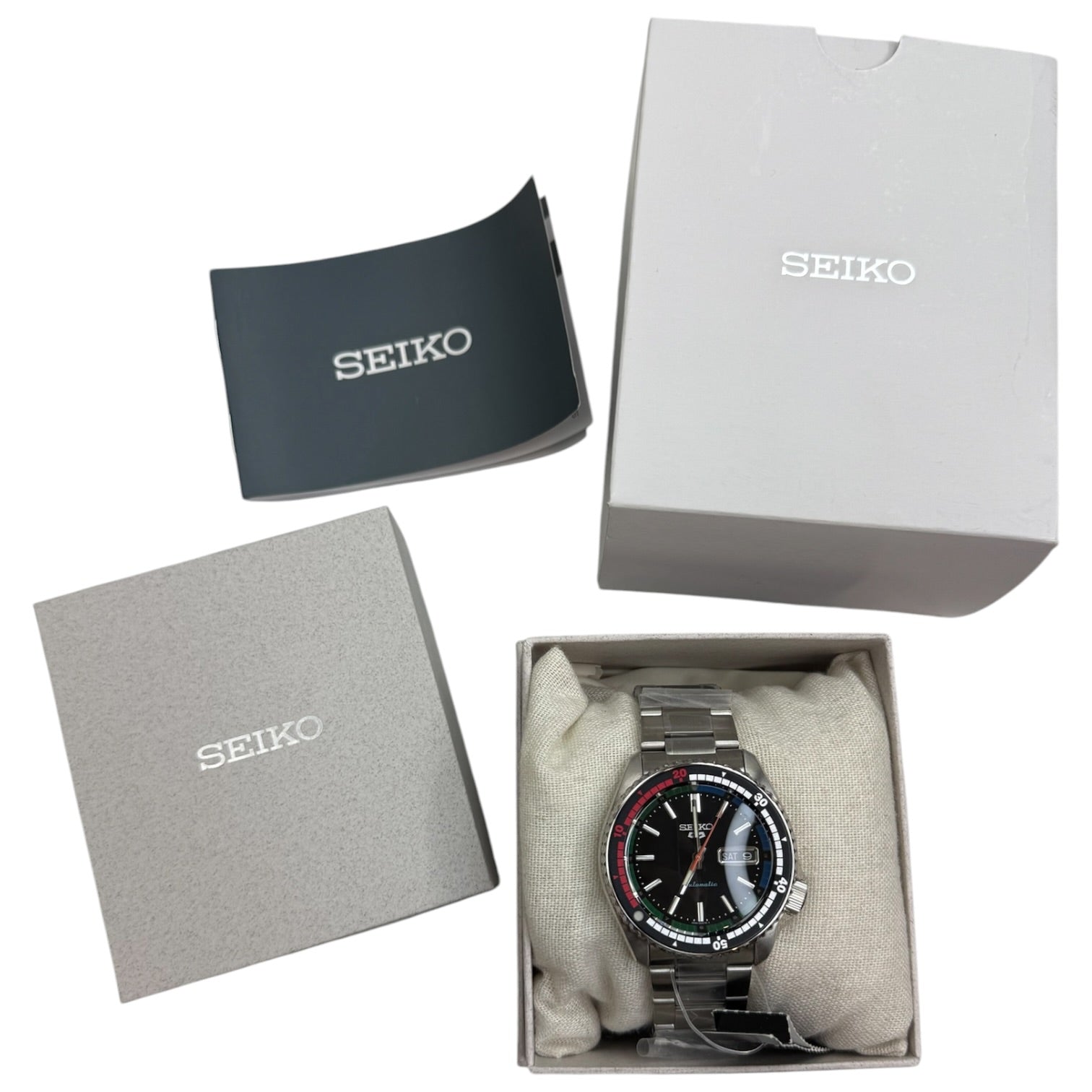 Seiko 5 Sports SRPK11 Automatic Black Dial Countdown Bezel Watch