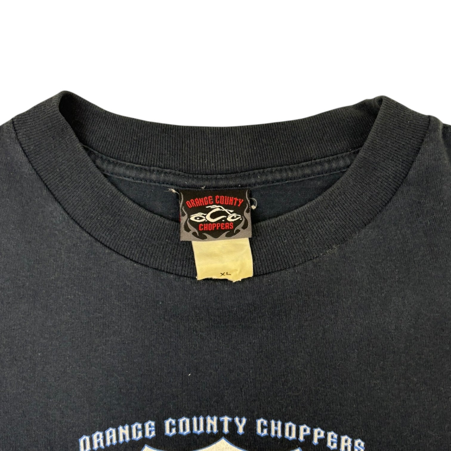 2004 Vintage Orange County Choppers Long Sleeve T-Shirt Navy
