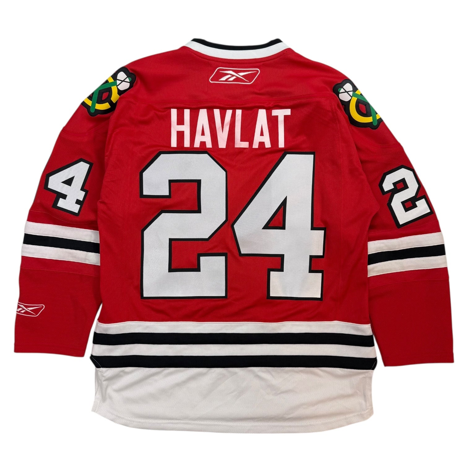 Vintage Reebok Chicago Blackhawks Havlat Home Jersey Red