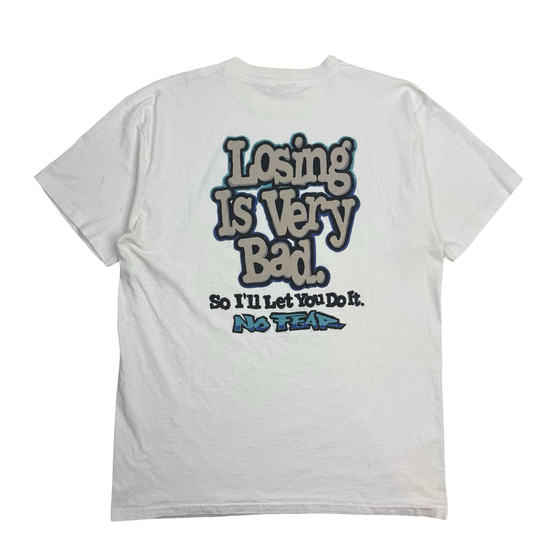 Vintage No Fear ‘Losing Is Very Bad’ Tee White