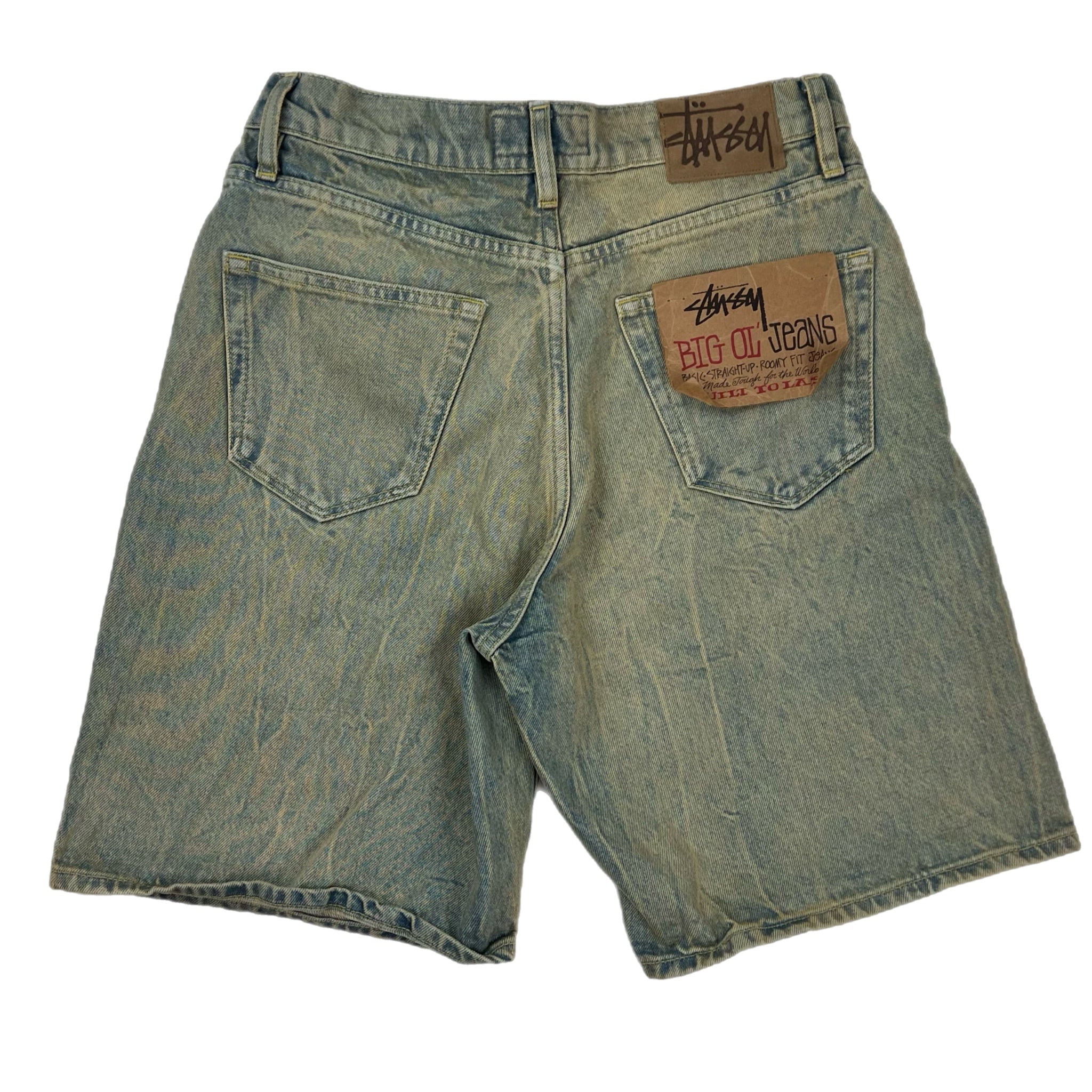 Stussy Big Ol Jean Shorts Beach Wash