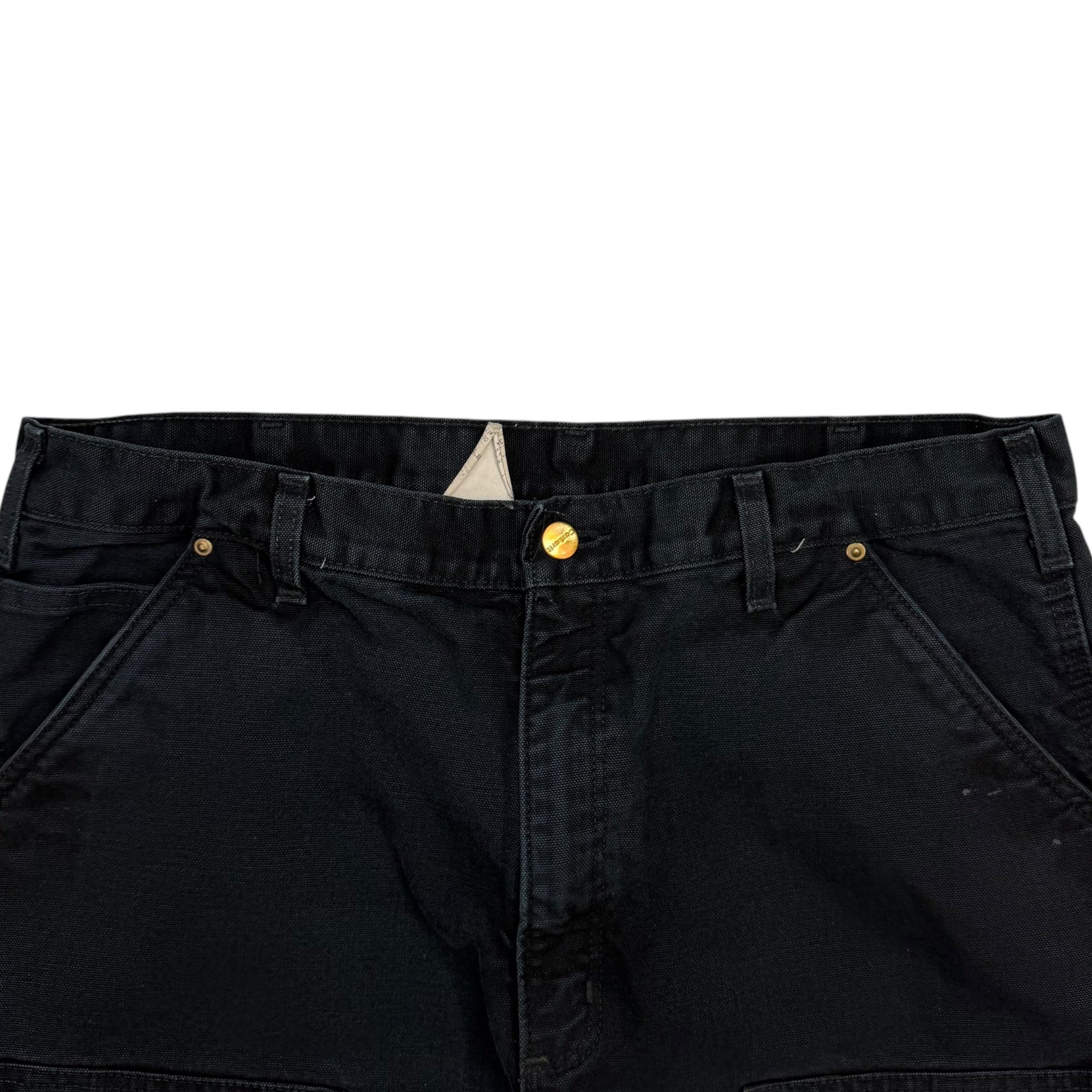 Vintage Carhartt Double Knee Blanket Lined Pants Black