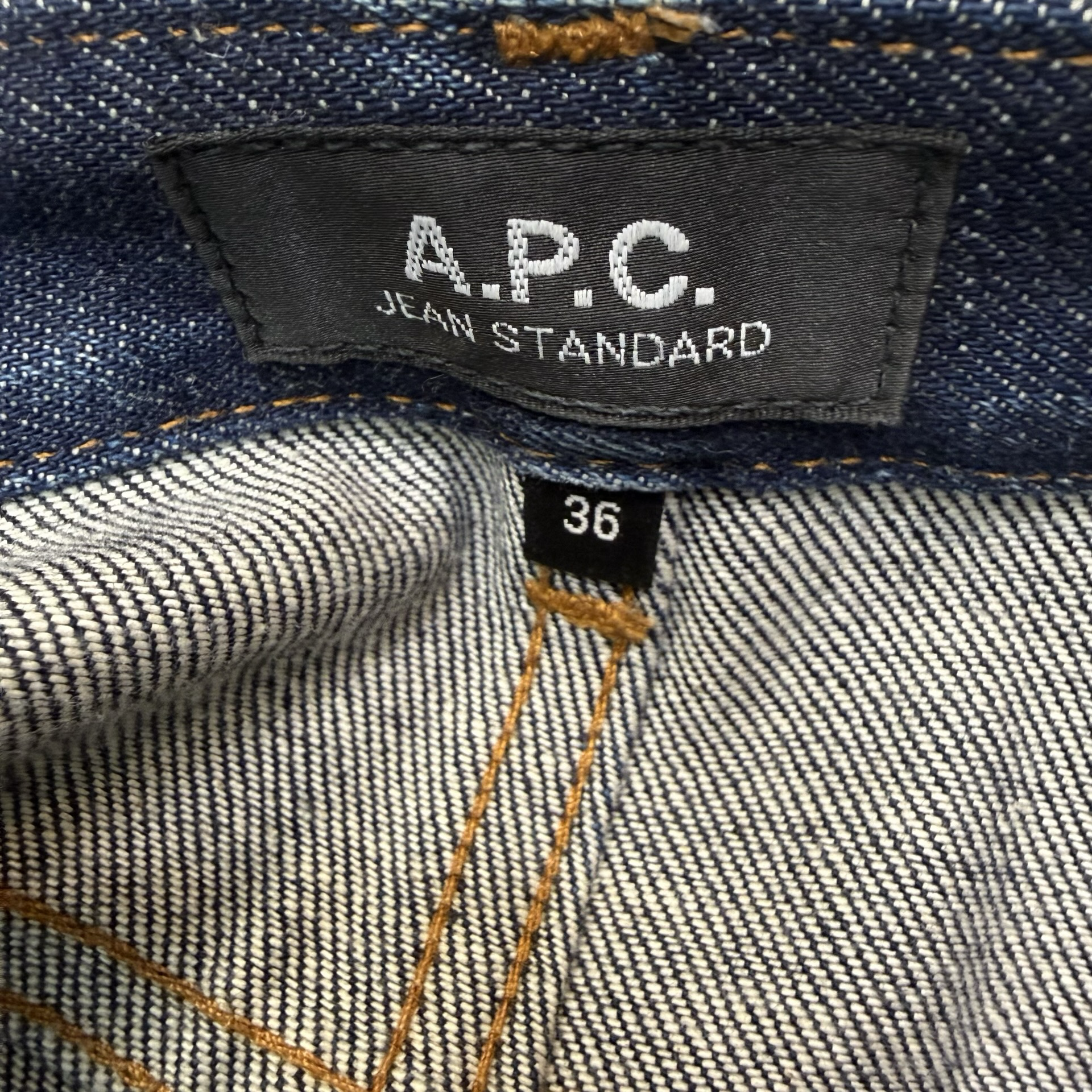 A.P.C. Jean Standard Denim Pants Raw Indigo Wash