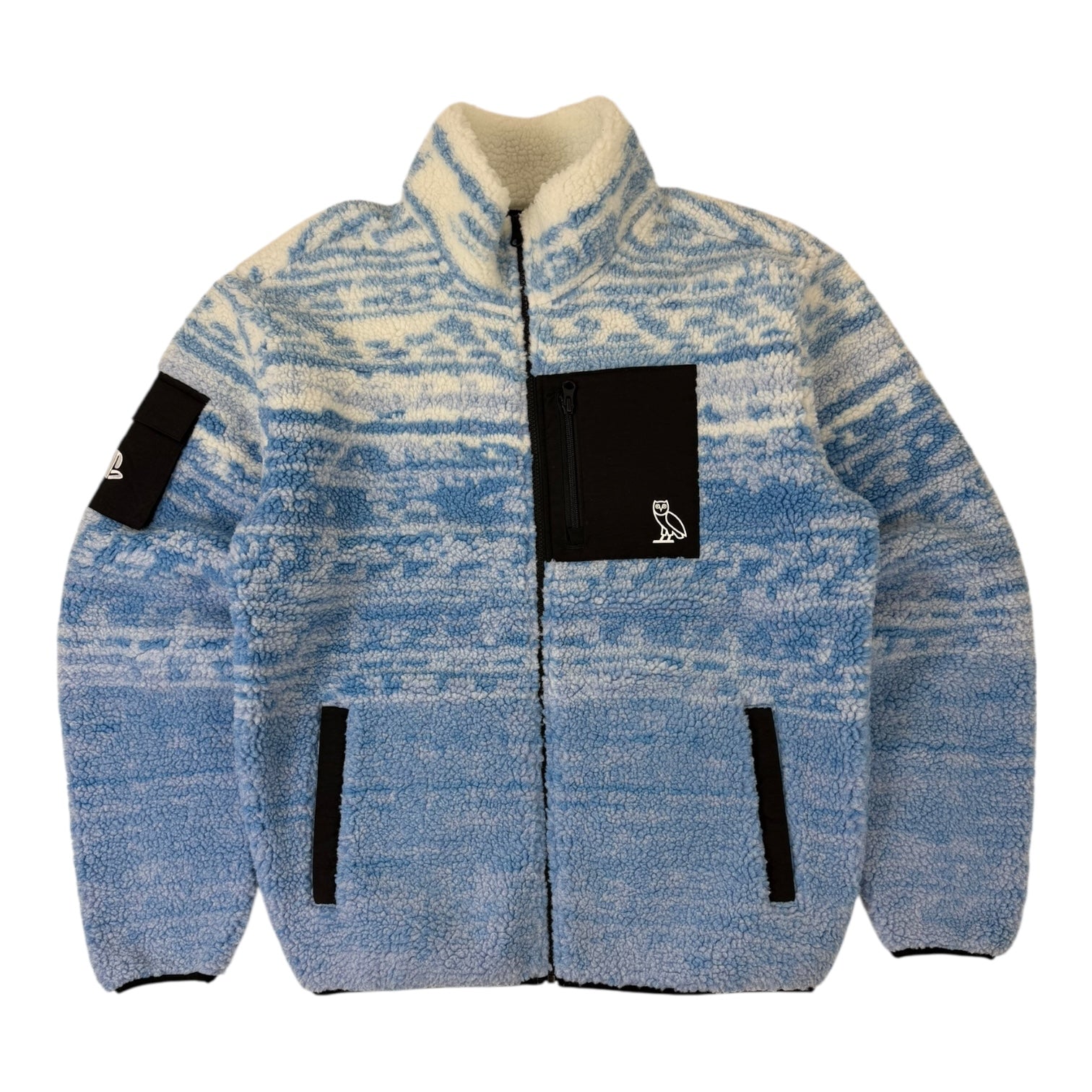 OVO x PlayStation Static Sherpa Jacket White/Blue