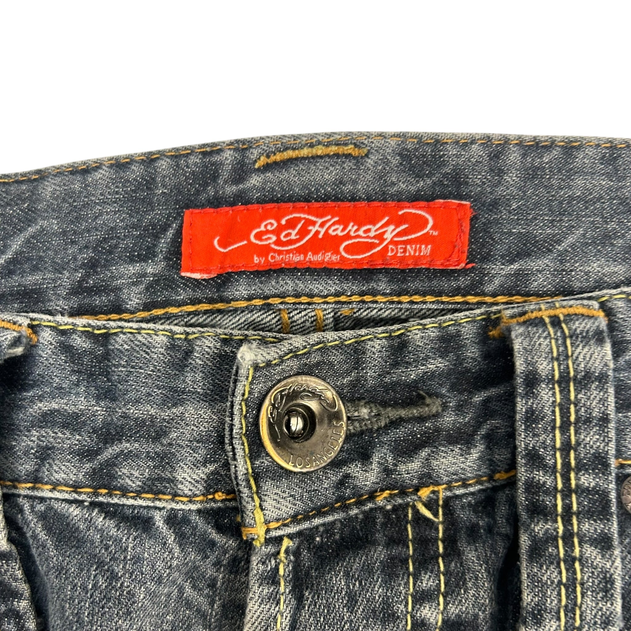 Vintage Y2K Ed Hardy Mid Wash Denim Jeans