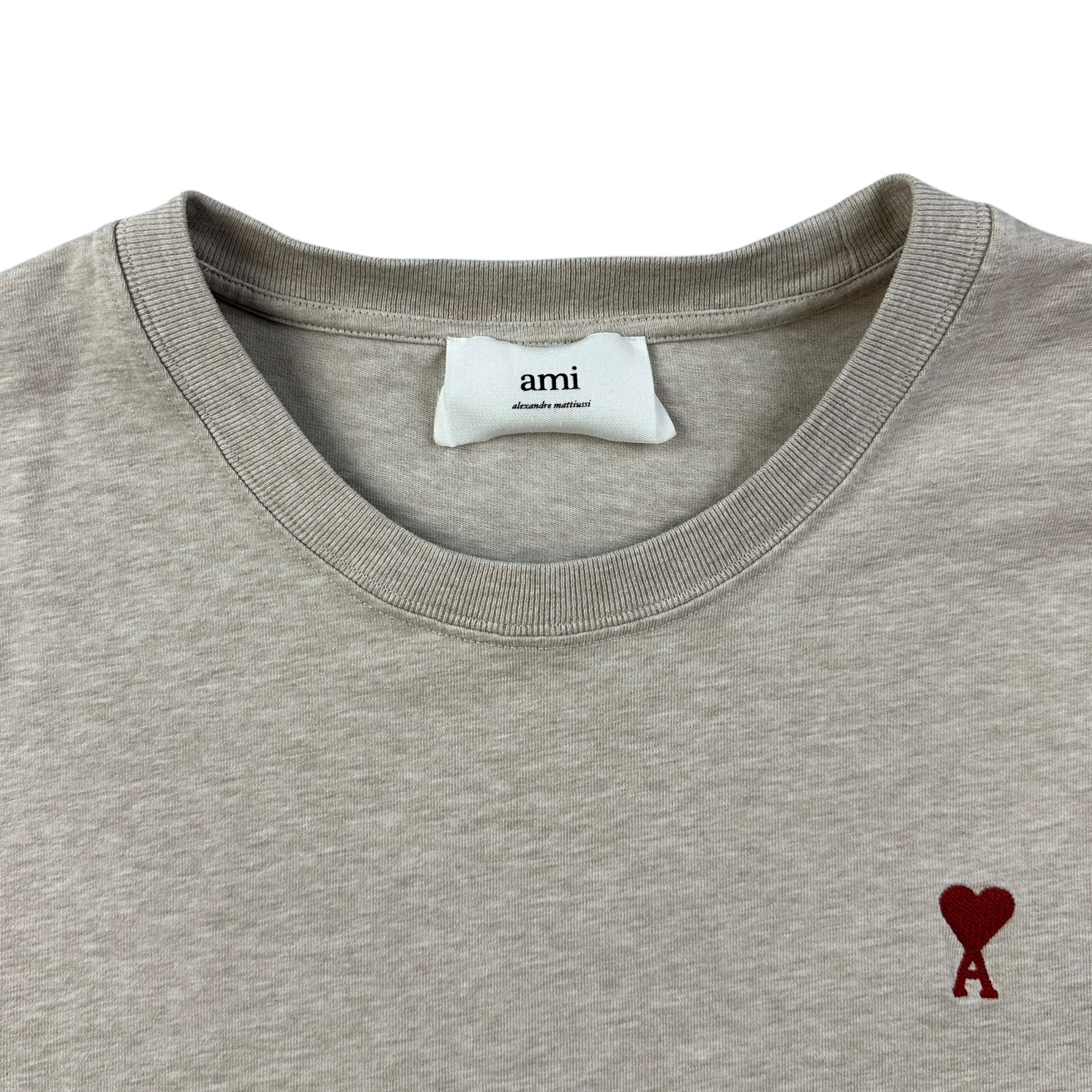 Ami Paris Logo Tee Grey