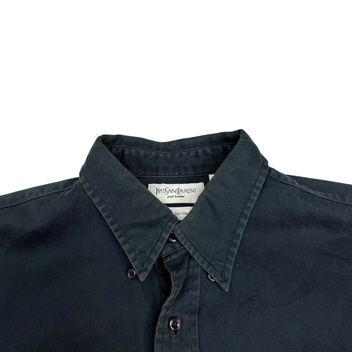 Vintage Yves Saint Laurent Button Up Shirt Black