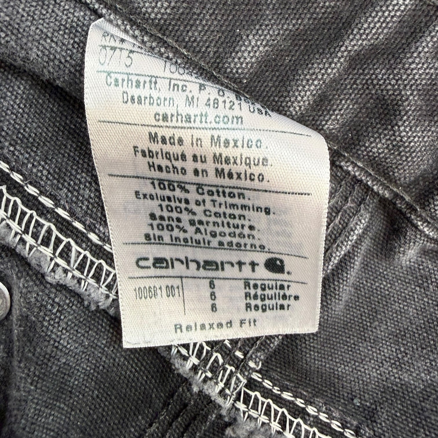 Vintage Carhartt Double Knee Pants Black