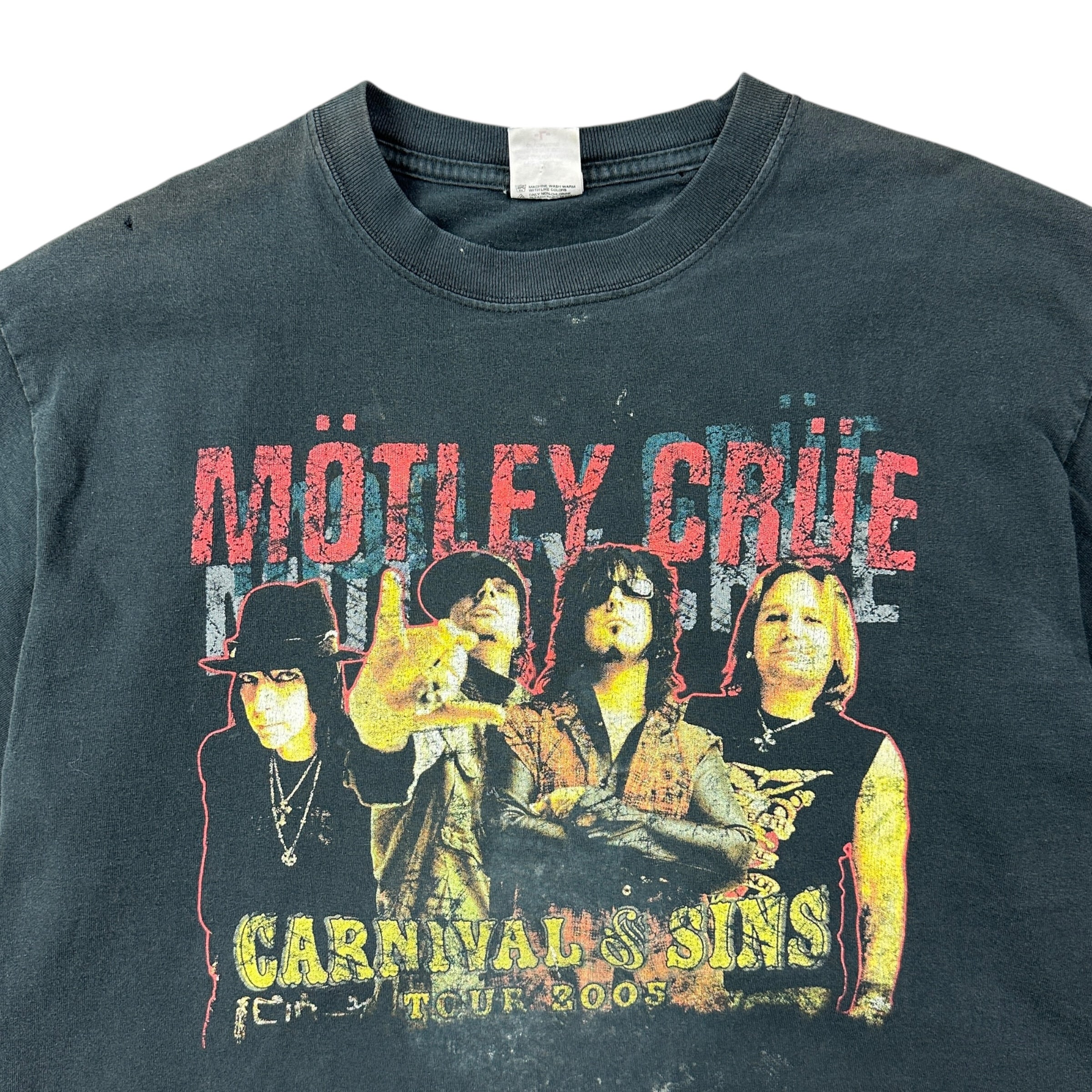 2005 Motley Crue Carnival and Sins Tour Tee Black