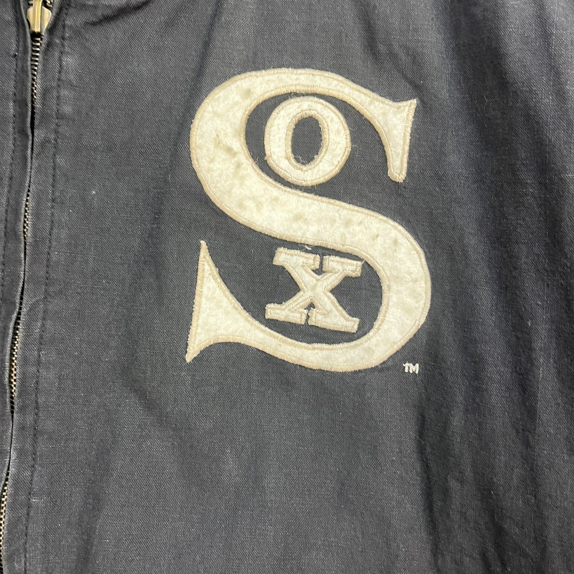 Vintage Chicago White Sox Cooperstown Jacket Black/Cream