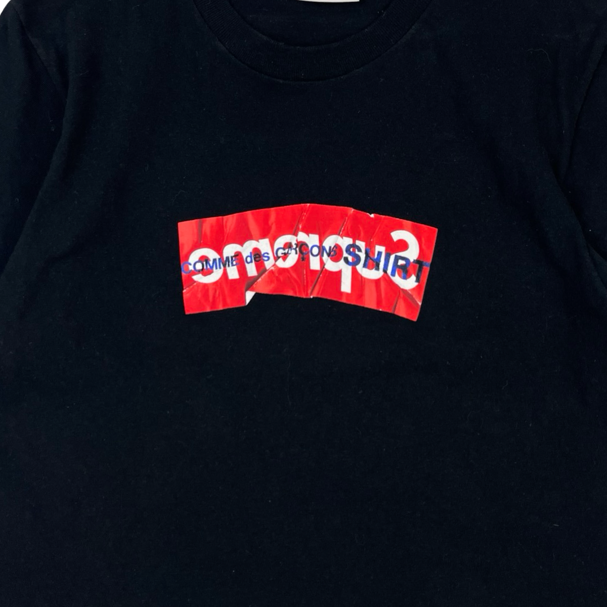 Supreme Comme Des Garcons SHIRT Box Logo Tee Black