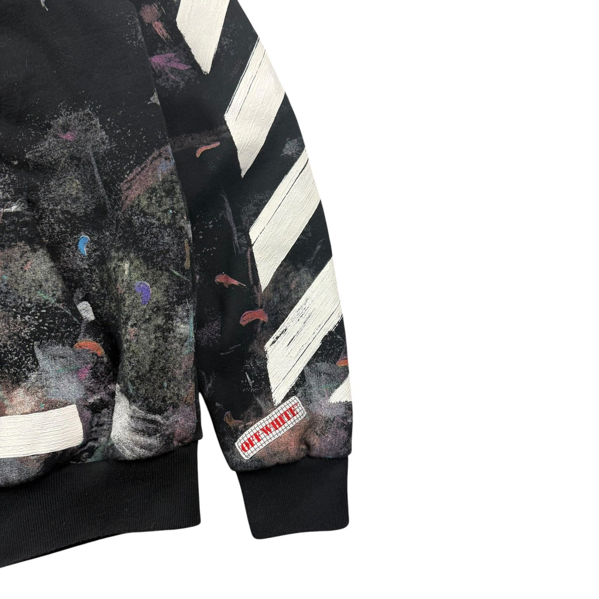 Off-White Galaxy Brushed “Seeing Things” Zip Up Hoodie Black