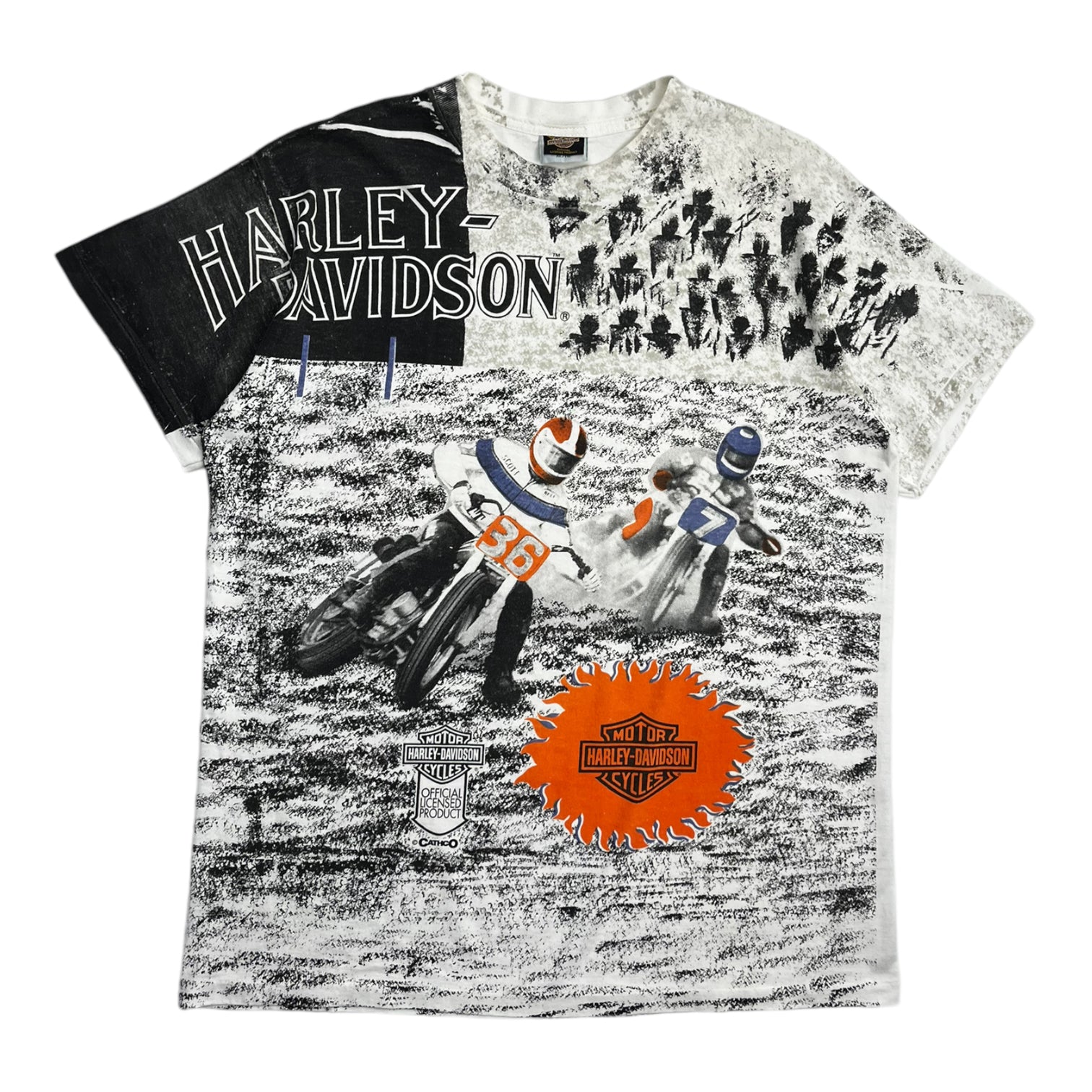 Vintage Harley Davidson Racing AOP T-Shirt