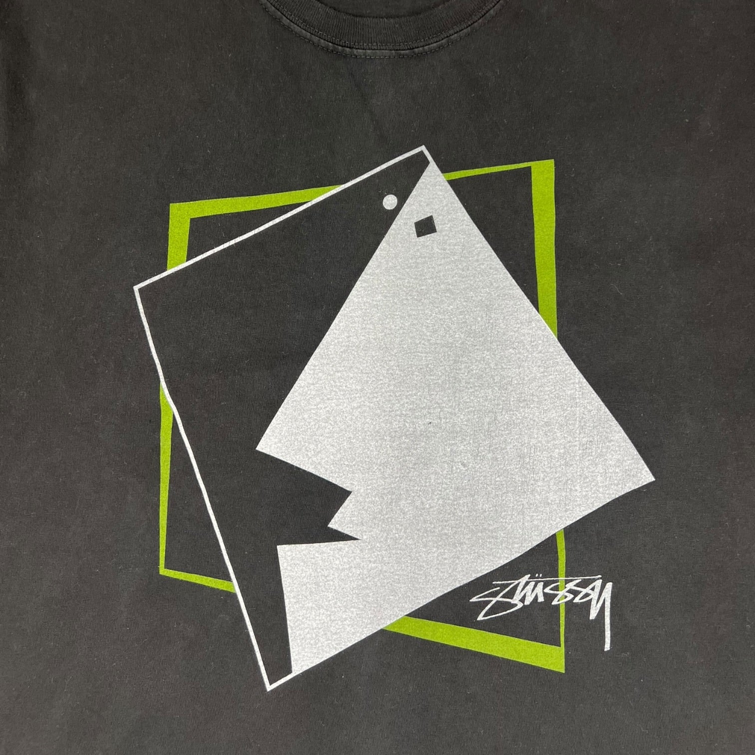 Stussy Square Face Pigment Dyed T-Shirt Black