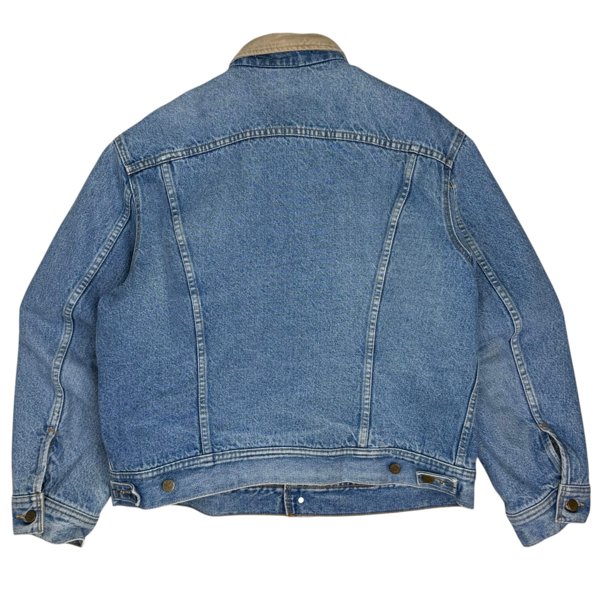 Vintage Lee Storm Rider Denim Trucker Jacket Blue
