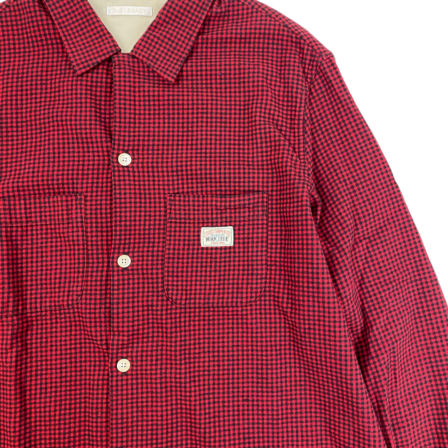 Stüssy x Our Legacy Workshop Heusen Shirt Gingham Flannel