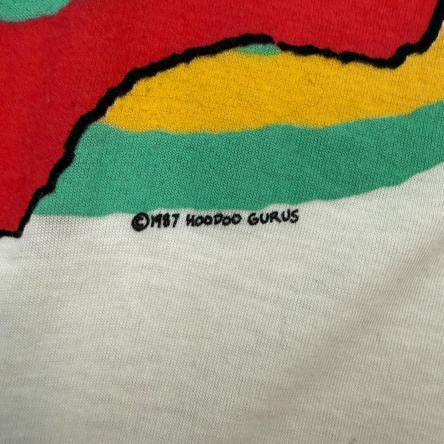 1987 Hoodoo Gurus Blow Your Cool Tour Tee White
