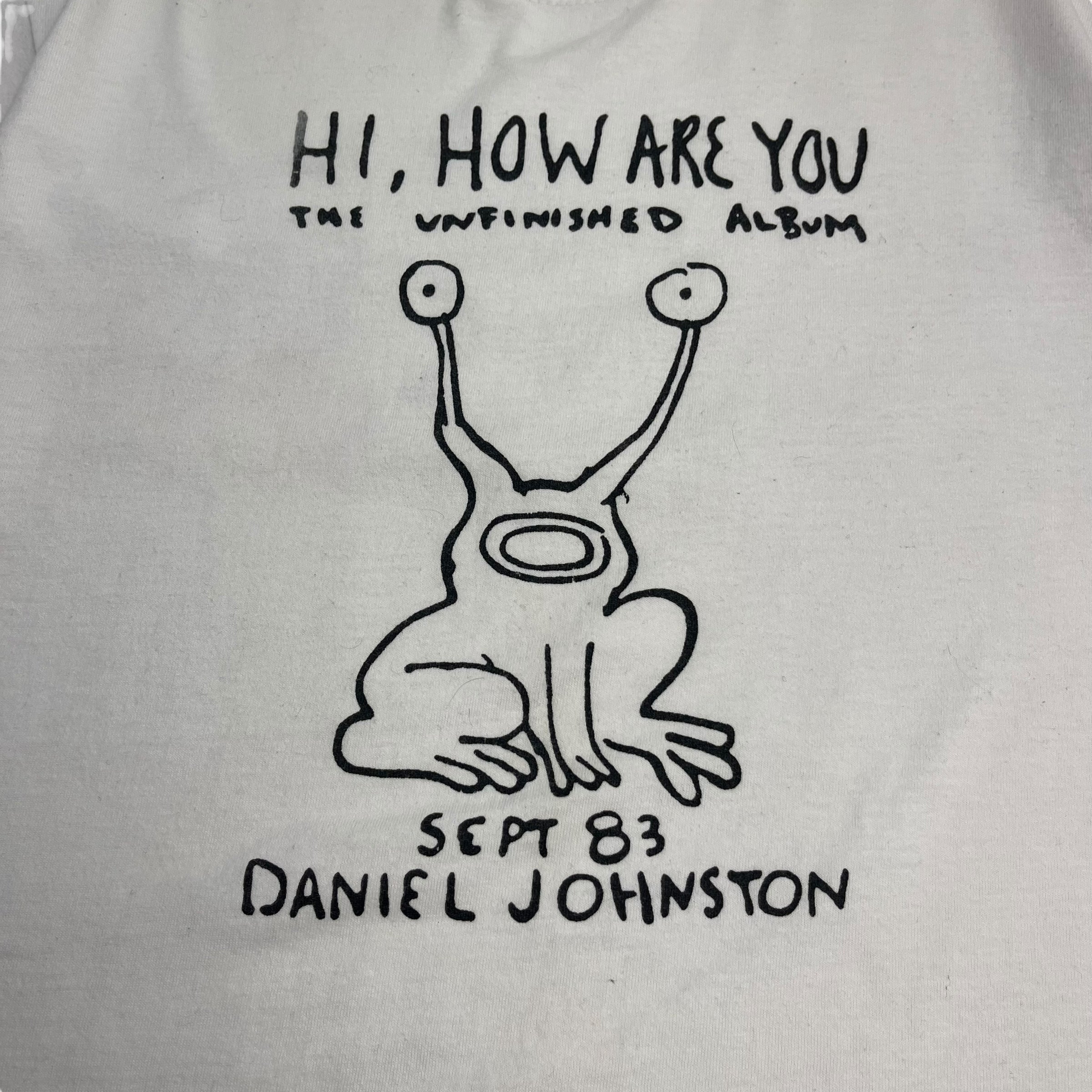 Vintage Daniel Johnston Album Promo T-Shirt White