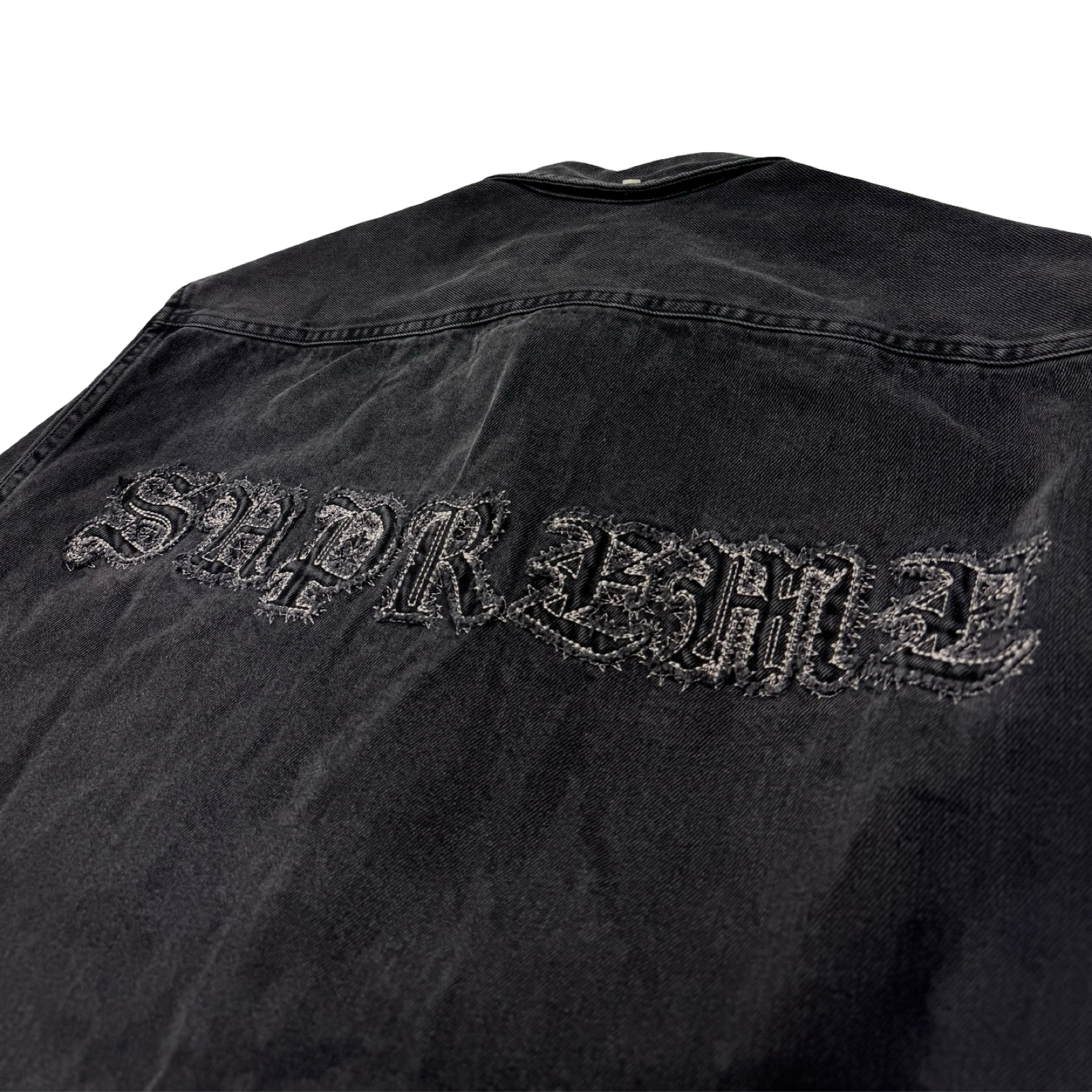 Supreme Appliqué Denim Shirt Black