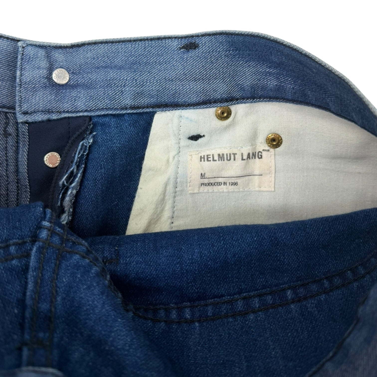Helmut Lang Over-Dyed Faded Jeans