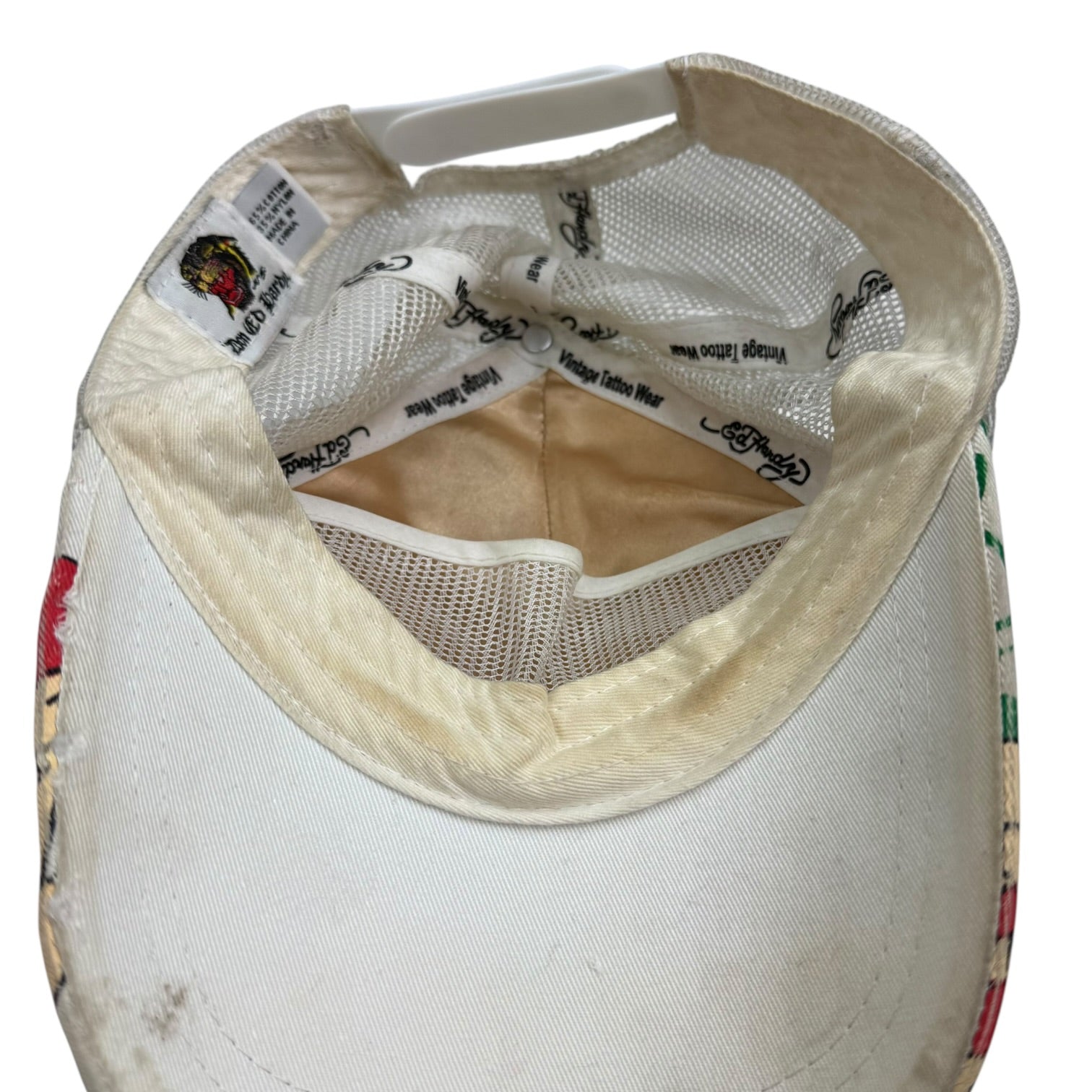 Vintage Ed Hardy By Christian Audigier Tattoo Hat White